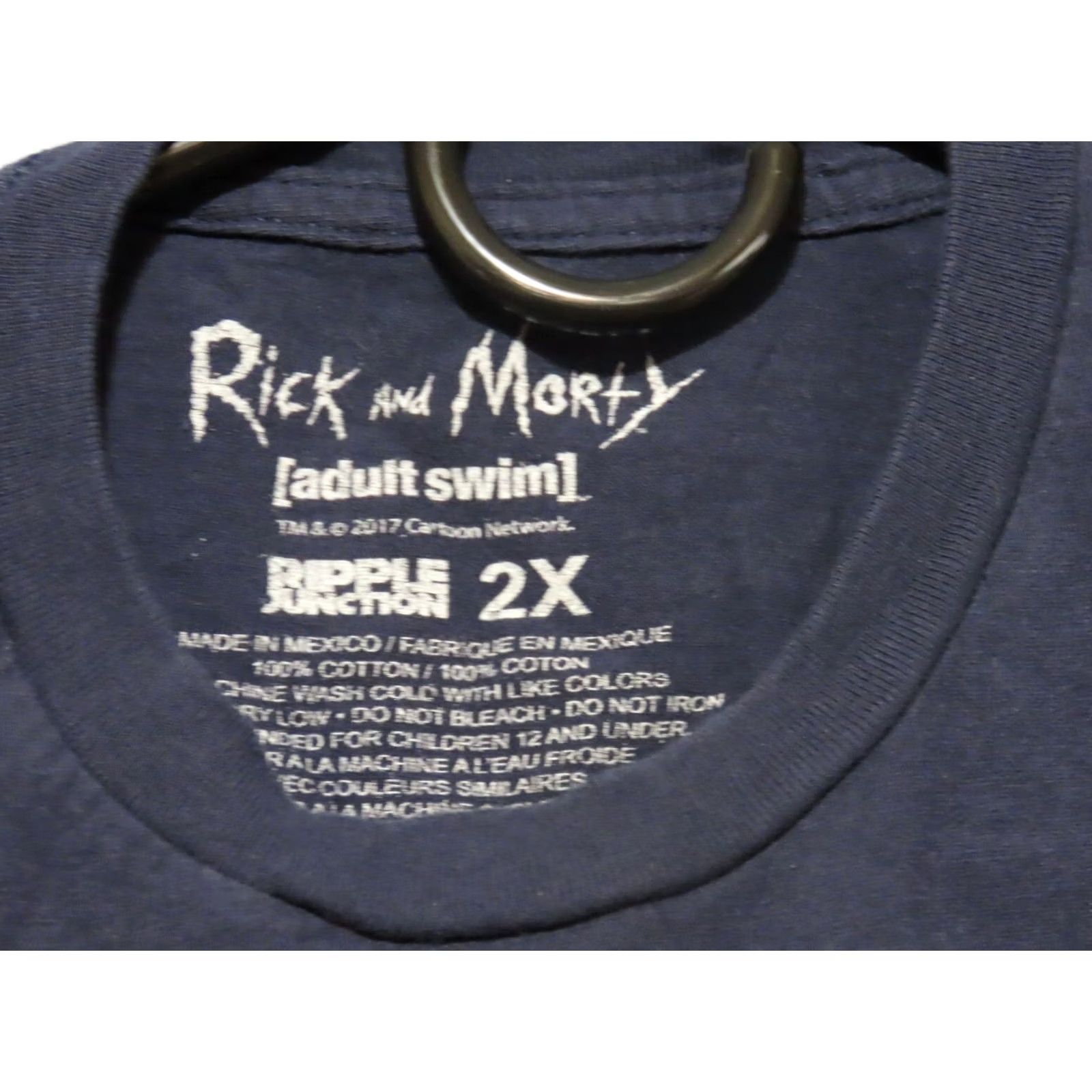 Vintage Rick and Morty Shirt Men's 2X Blue Short Sleeve Time Travel Adult Swim Crew Neck Graphic Size US XXL / EU 58 / 5 - 3 Thumbnail