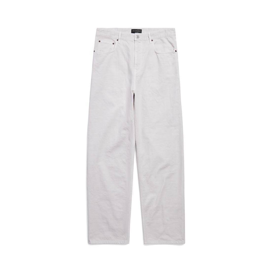Balenciaga o1in1g0425 Loose Fit Jeans in White Size 27" / US 4 / IT 40 - 1 Thumbnail