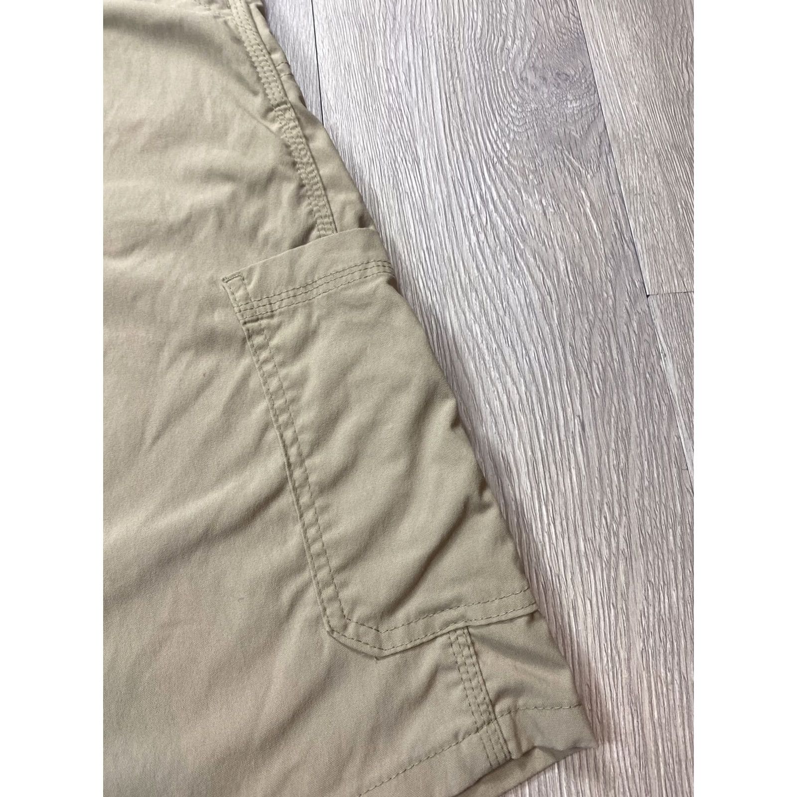 Wrangler Wrangler Shorts Mens 48 Beige Cargo Lightweight Nylon Comfort Utility Travel Cargo Pocket Shorts Beige Mens 48 Outdoor Summer Casual Size US 32 / EU 48 - 4 Thumbnail