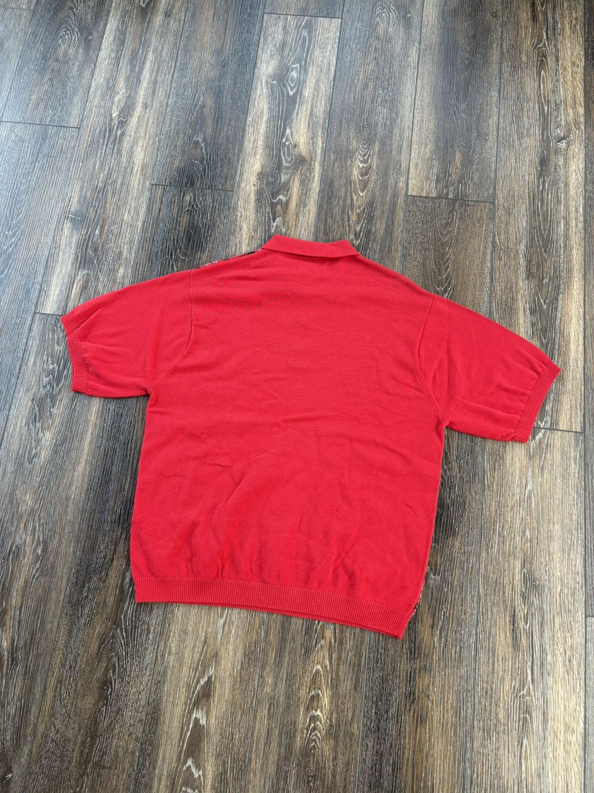 Supreme Supreme Plaid Knit S/S Polo SS24 Red | Grailed