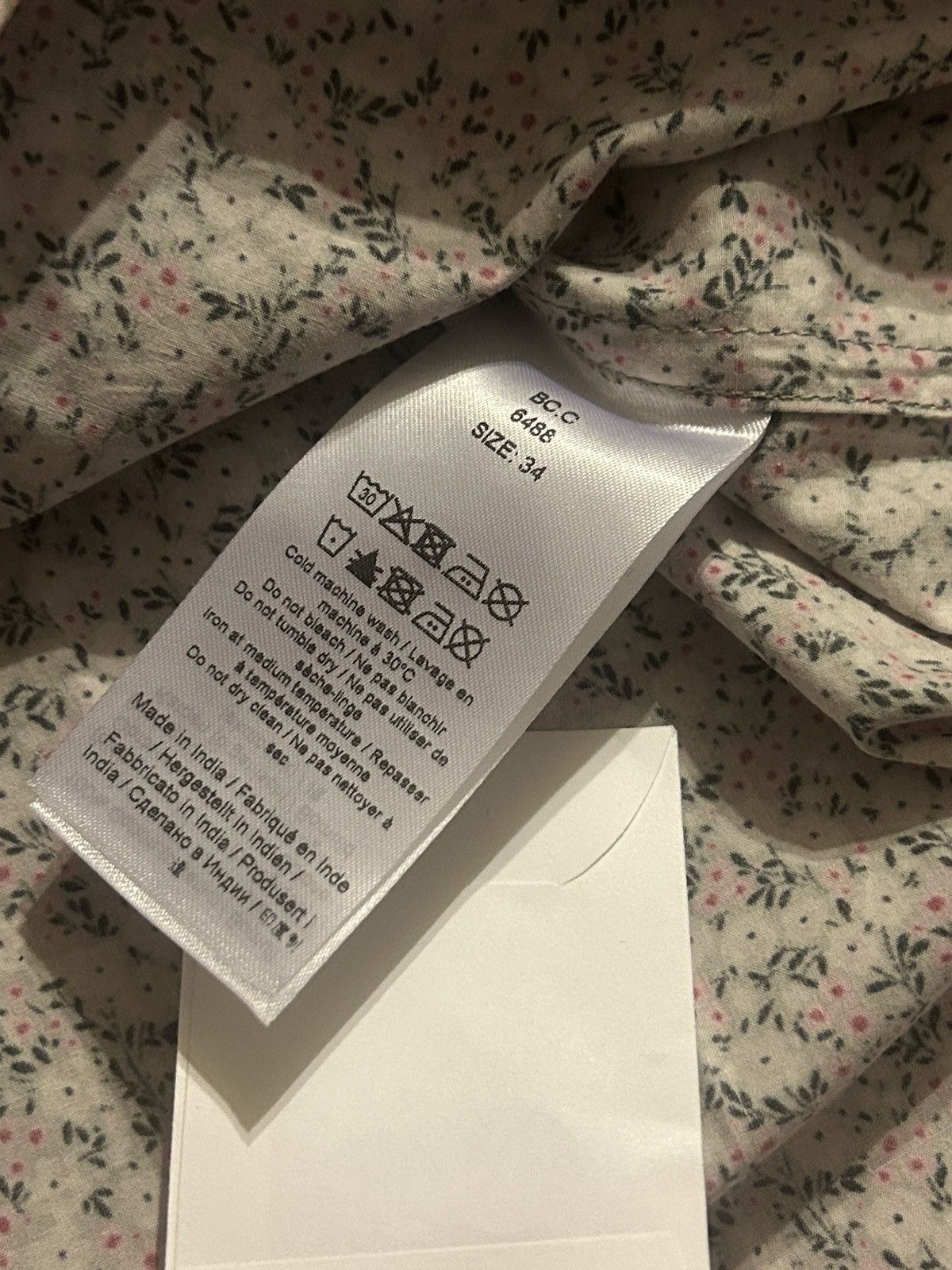 Ganni GANNI Floral-print 100% Organic Cotton-poplin Shirt Size XS / US 0-2 / IT 36-38 - 8 Thumbnail