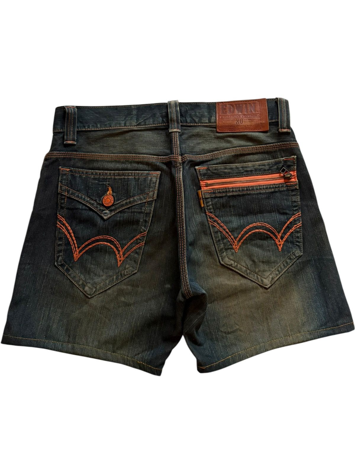 Edwin SALES🔥Exclusive Vintage Edwin Rusty Mud Wash Jean Shorts Size US 34 / EU 50 - 2 Thumbnail