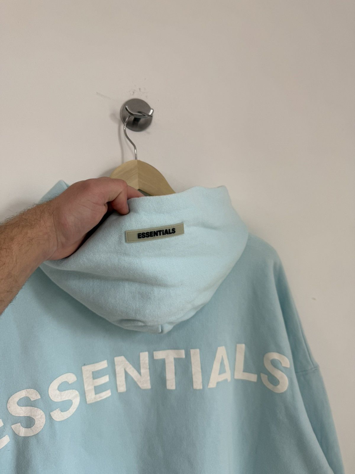 Fear of God Fear of God Essentials 3M Logo Pullover Hoodie 'Blue' Size US L / EU 52-54 / 3 - 6 Thumbnail