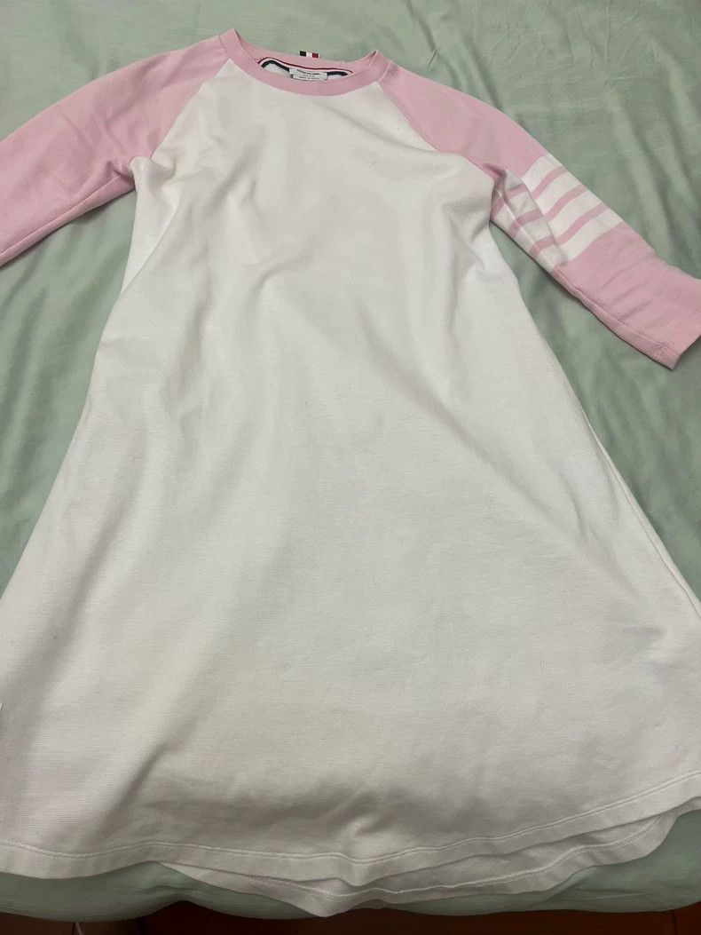 Thom Browne TB Pink Long Sleeve Dress - dmc Size US S / EU 44-46 / 1 - 1 Thumbnail
