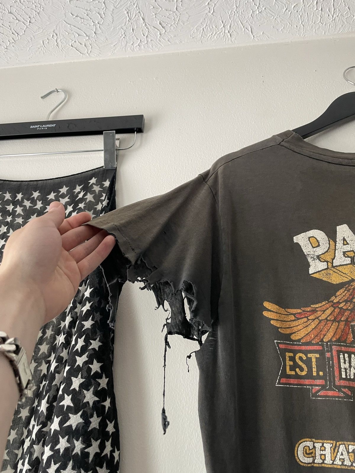 Harley Davidson VINTAGE 80'S THRASHED FADED HARLEY DAVIDSON T-SHIRT Size US L / EU 52-54 / 3 - 15 Thumbnail