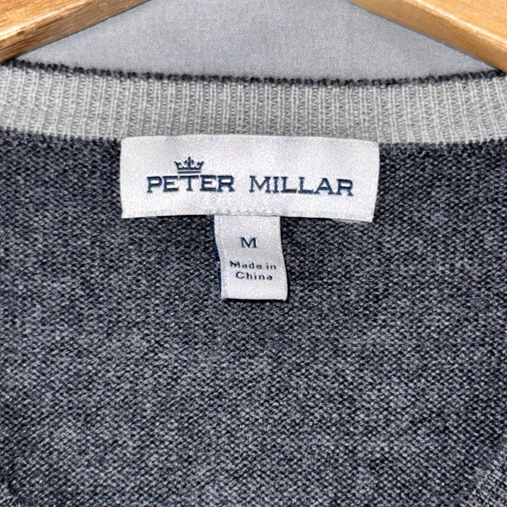 Peter Millar Peter Millar Sweater Mens M Gray Wool Silk Nylon V-Neck Knit Pullover Size US M / EU 48-50 / 2 - 3 Thumbnail