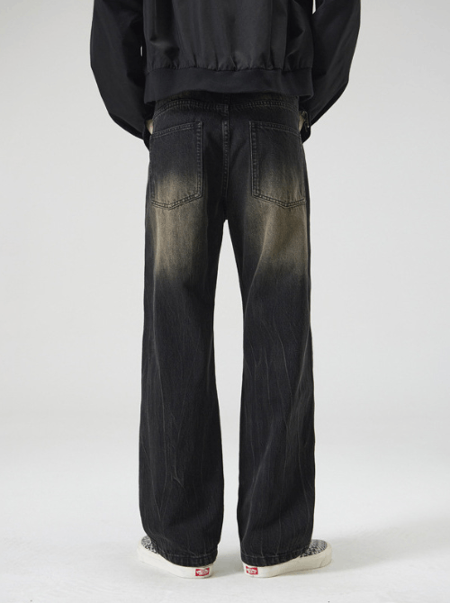 Japanese Brand × Jean American street distressed lightning pattern hip-hop jeans Size US 32 / EU 48 - 4 Thumbnail