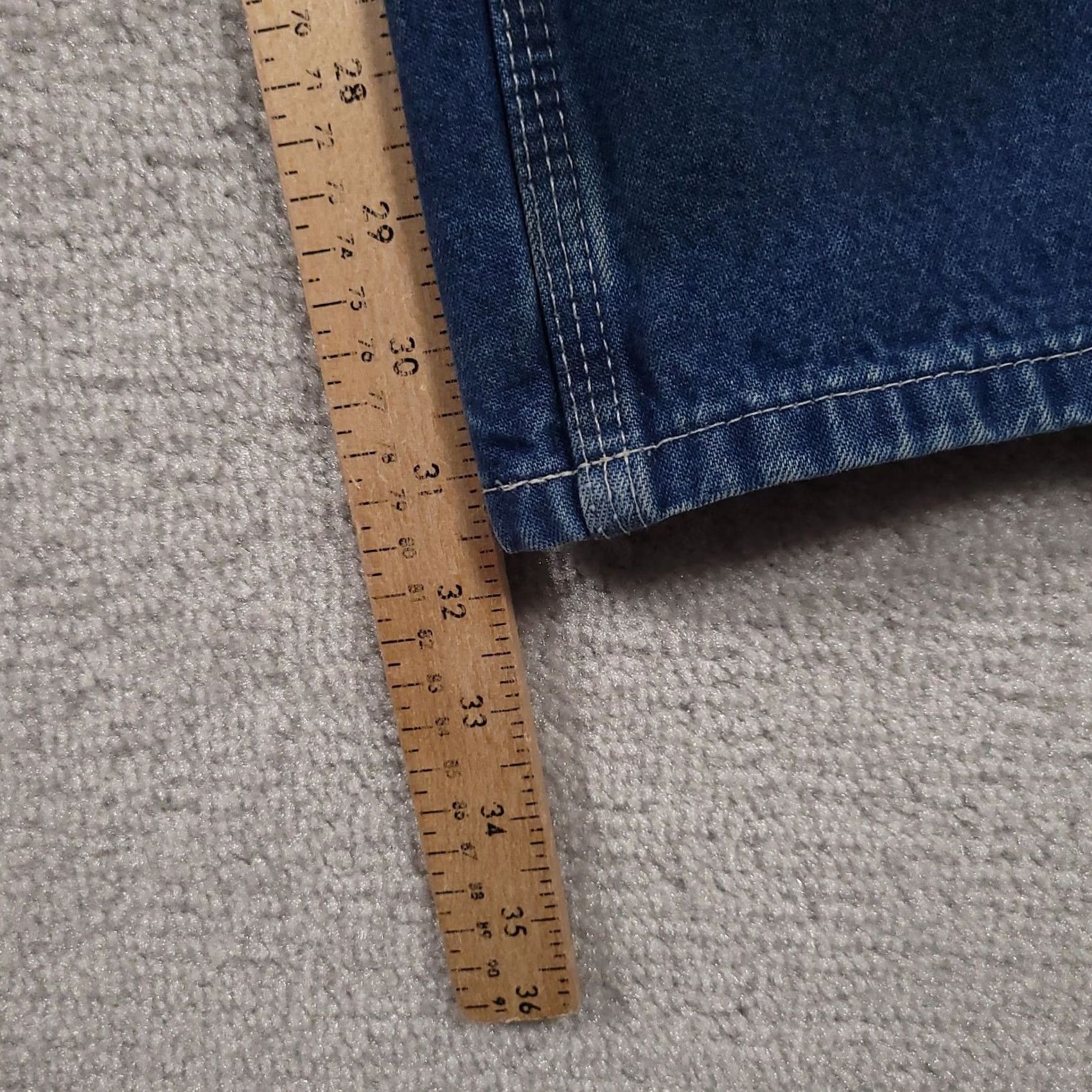 Carhartt Carhartt Jeans Dungaree Fit Blue Mens 42x32 Workwear Grunge Heavy Duty Denim Straight Pocketed Jeans Mens Size US 42 / EU 58 - 5 Thumbnail