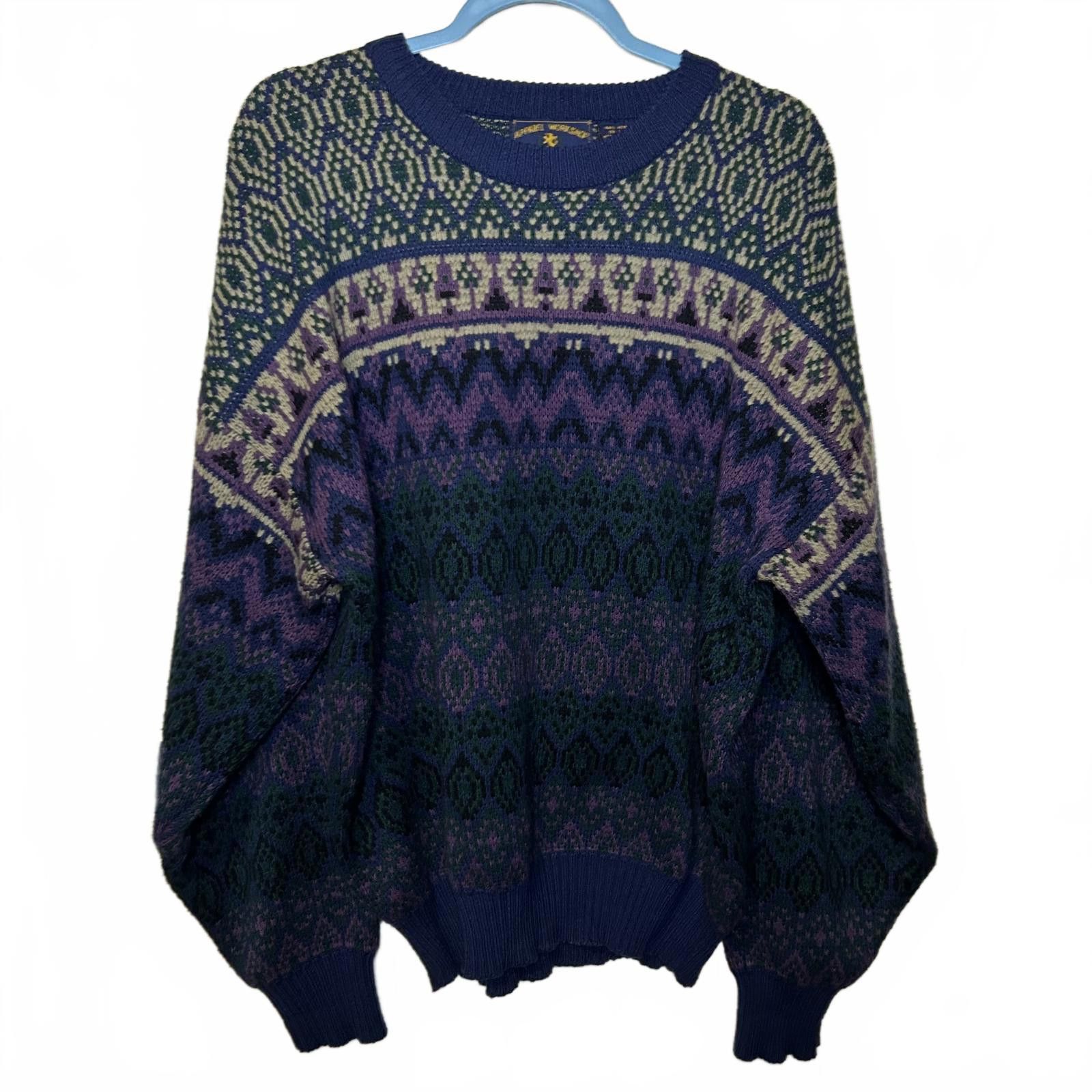 Other VTG Apparel Workshop Sweater Grandpa Coogi Cosby Style XL Size US XL / EU 56 / 4 - 4 Thumbnail