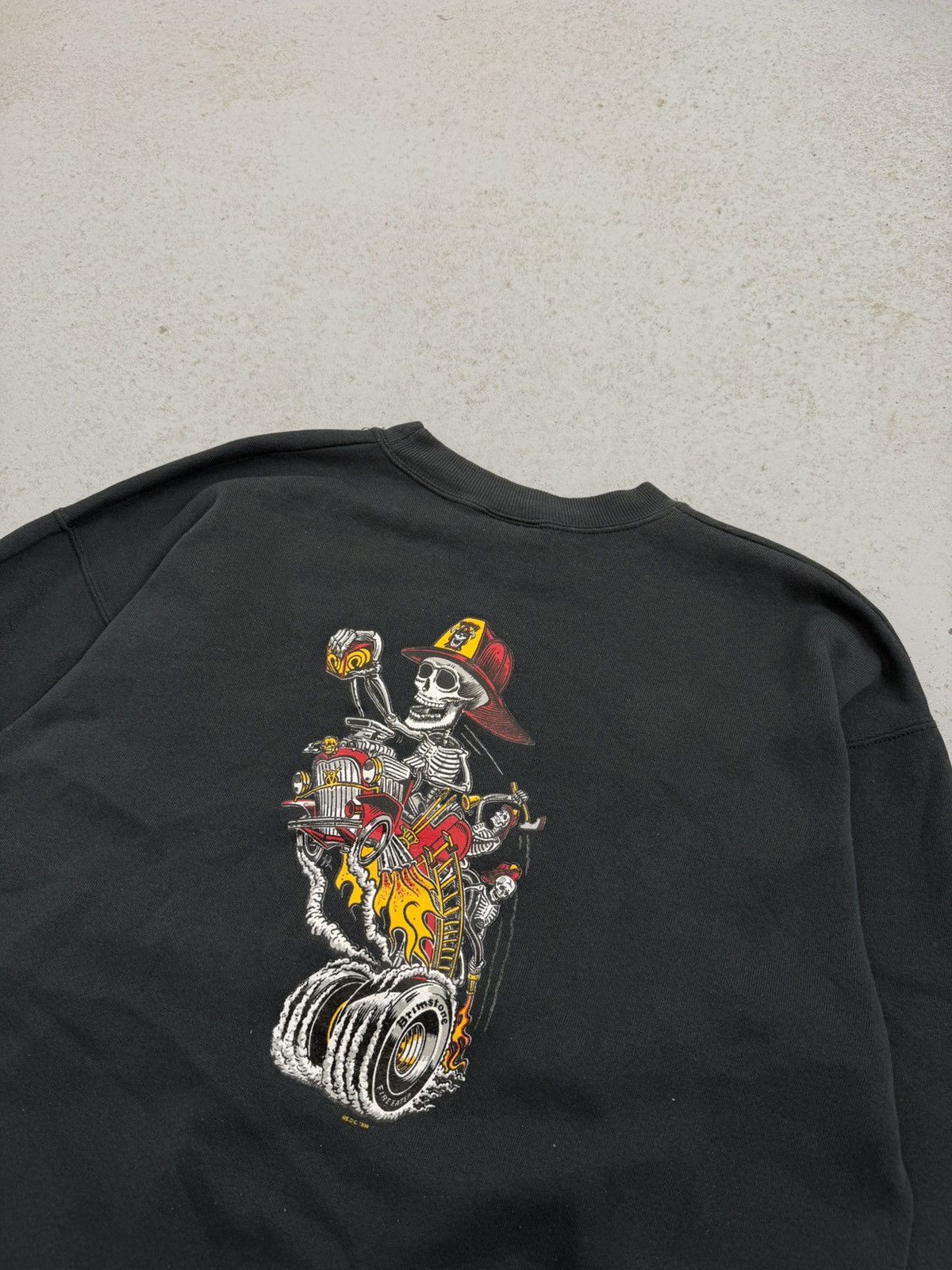 Hanes Vintage 1996 Powell Fire Dept Skateboards Y2K Sweatshirt Size US L / EU 52-54 / 3 - 10 Thumbnail