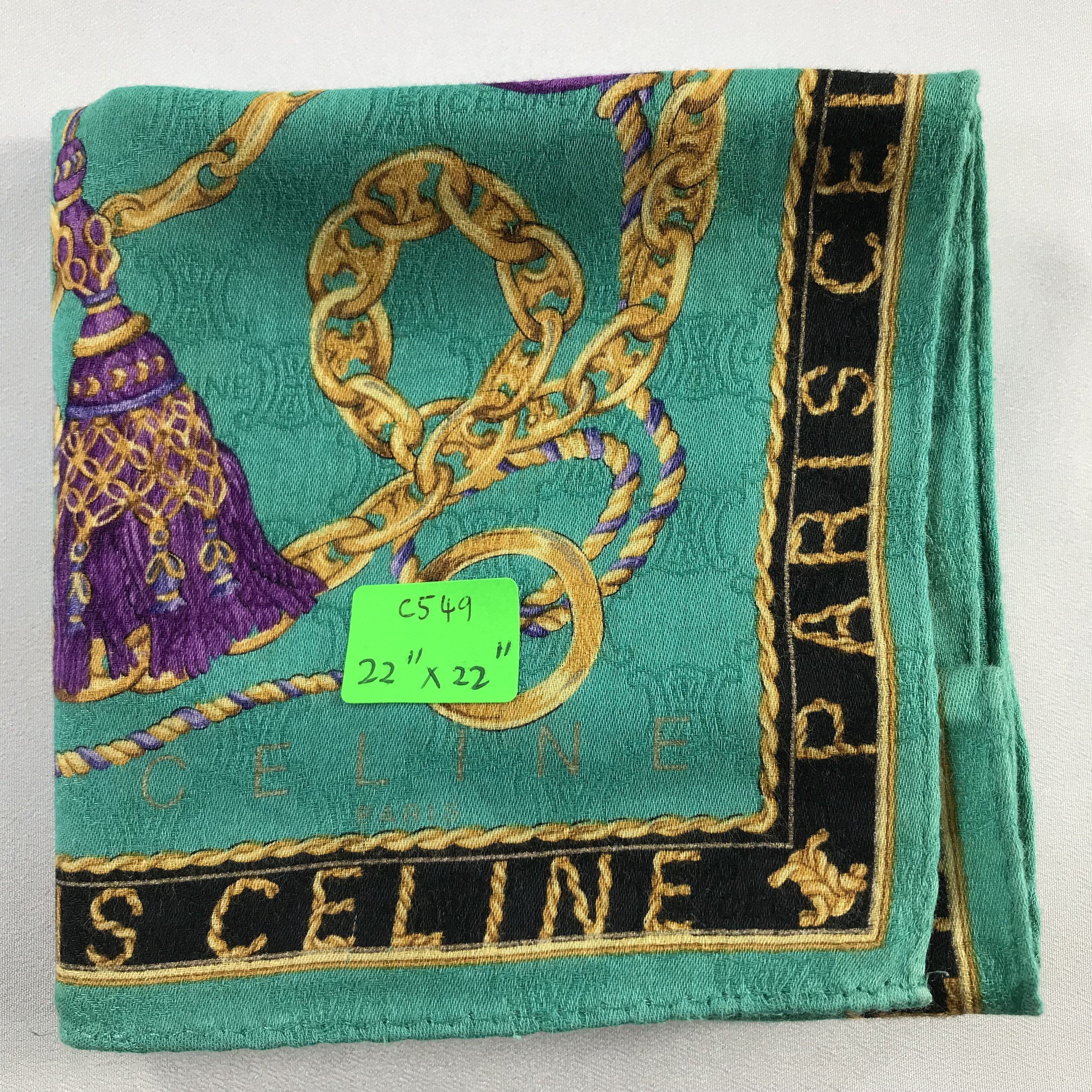 Celine Celine Handkerchief / Bandana / Neckerchief C549 Size ONE SIZE - 8 Thumbnail