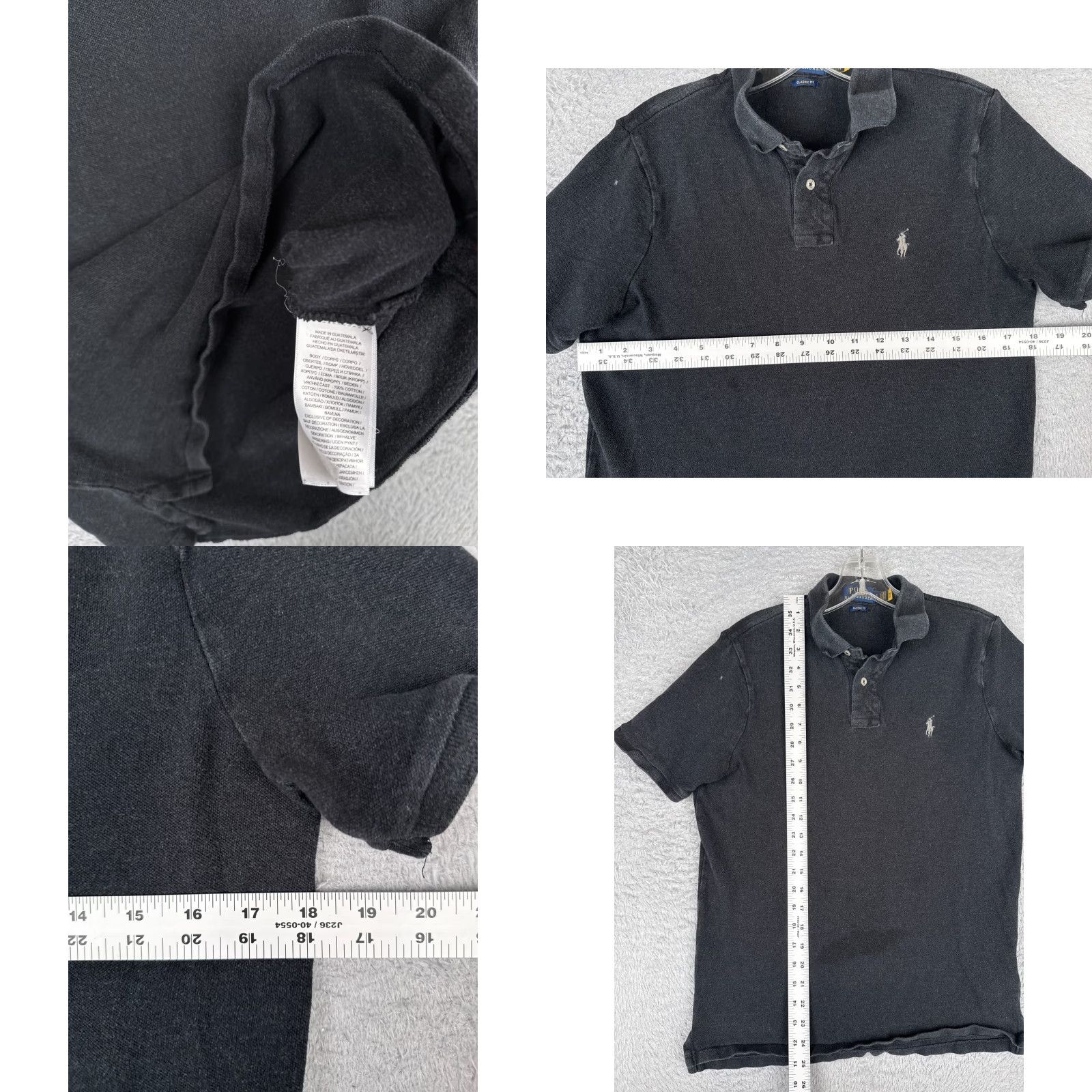 Ralph Lauren Ralph Lauren Polo Shirt Men Small Dark Gray 100% Cotton Classic Fit Polo Shirt Size US S / EU 44-46 / 1 - 8 Thumbnail