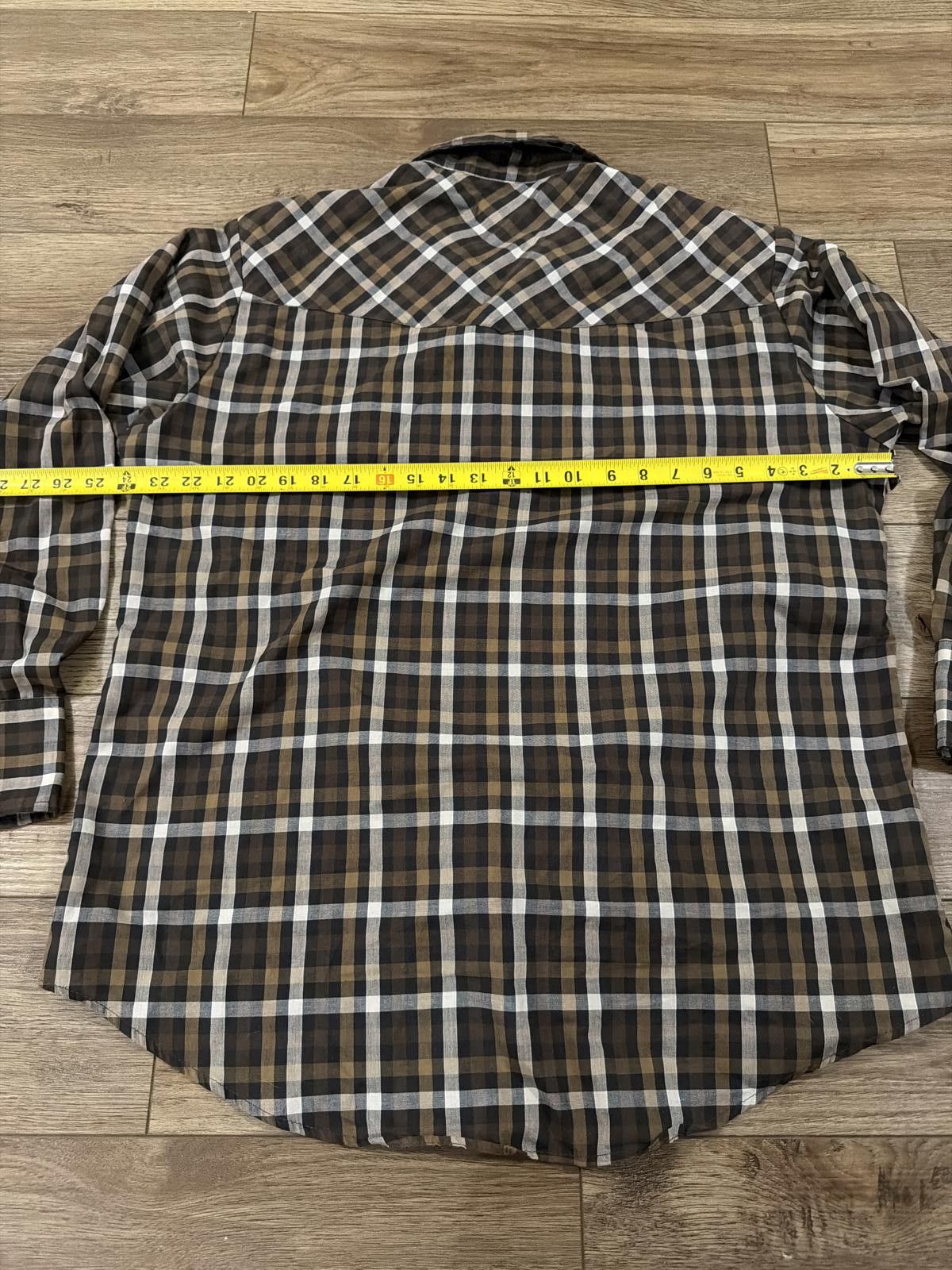 Other Vintage 90s Plains Western Cowboy Plaid Snap Shirt Size L Size US L / EU 52-54 / 3 - 6 Thumbnail