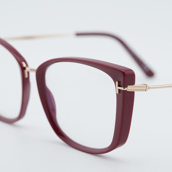 Tom Ford Tom Ford FT5816-B 074 Eyeglasses Fuchsia 53mm Cat Eye Frame Size ONE SIZE - 2 Thumbnail