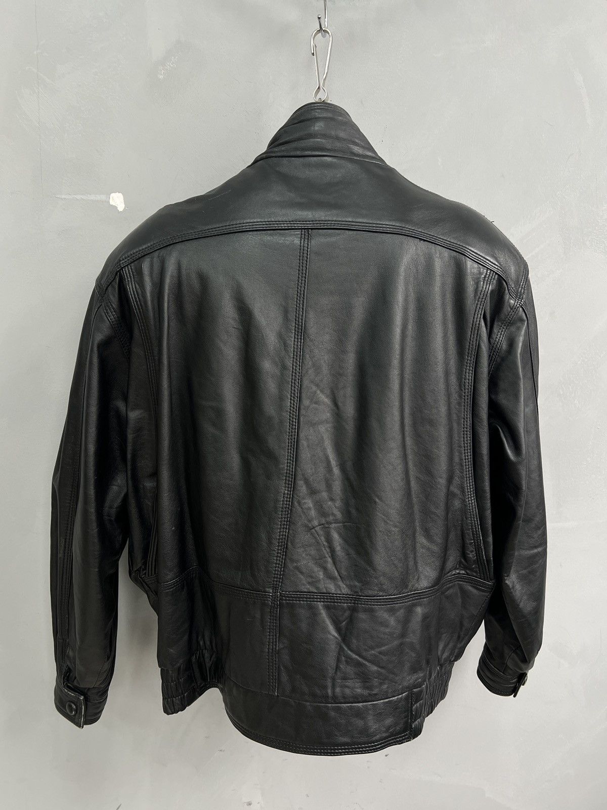 Leather Oversized balenciaga style leather bomber jacket y2k hype Size US S / EU 44-46 / 1 - 6 Thumbnail