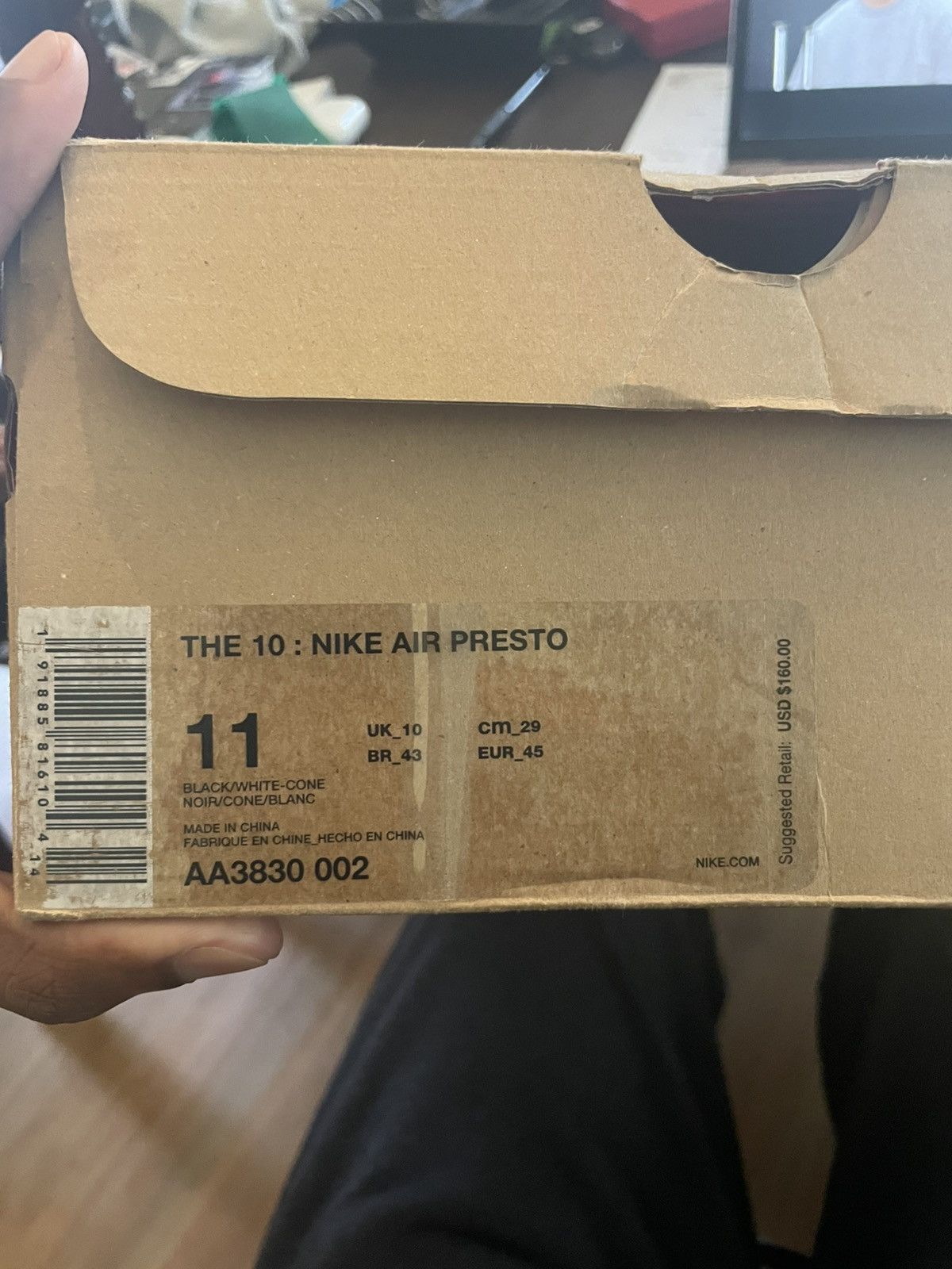 Nike × Off-White × Virgil Abloh Nike x Off White Presto Black size 11 Size US 11 / EU 44 - 11 Thumbnail