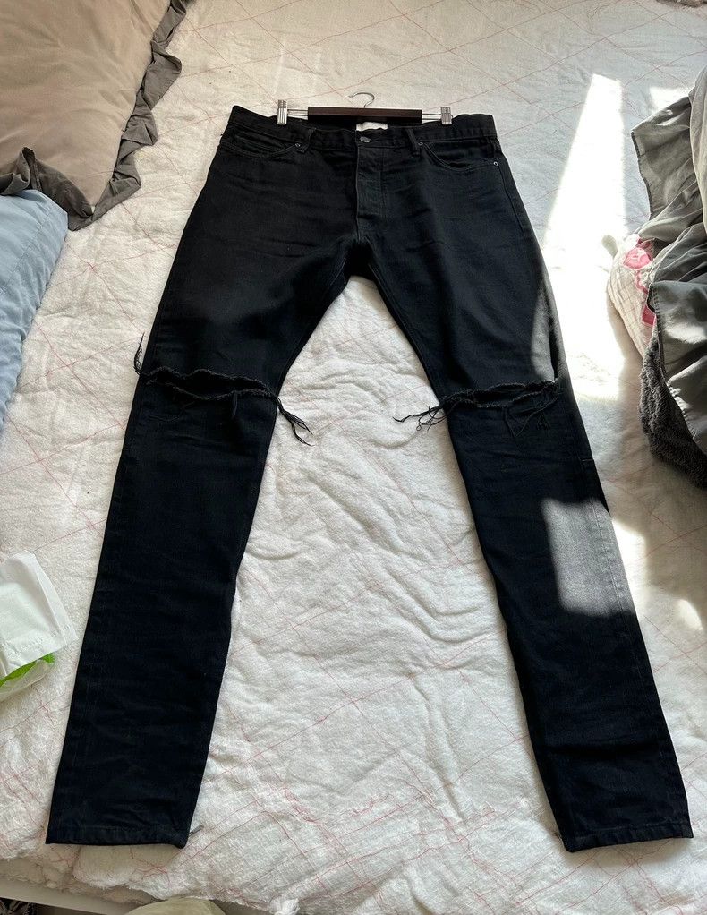 Fear of God Fear of God 4th Black Denim Jeans Size US 34 / EU 50 - 1 Thumbnail