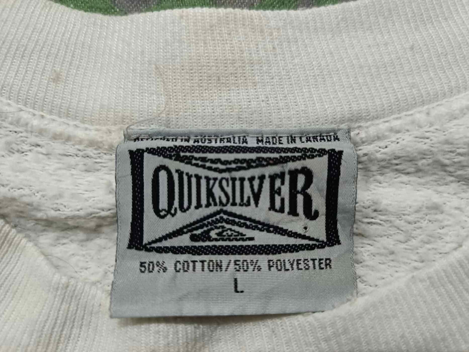 Quiksilver × Vintage 🔥🔥 Rare Vintage 9s Quicksilver Sweatshirt Size US L / EU 52-54 / 3 - 3 Thumbnail