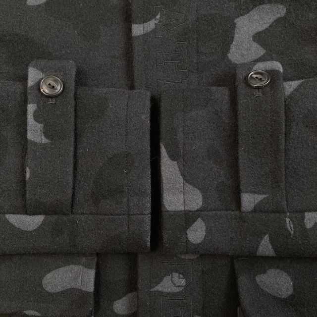 Bape BAPE Wool Duffel Coat Black Camo a bathing ape NIGO Size US M / EU 48-50 / 2 - 5 Thumbnail