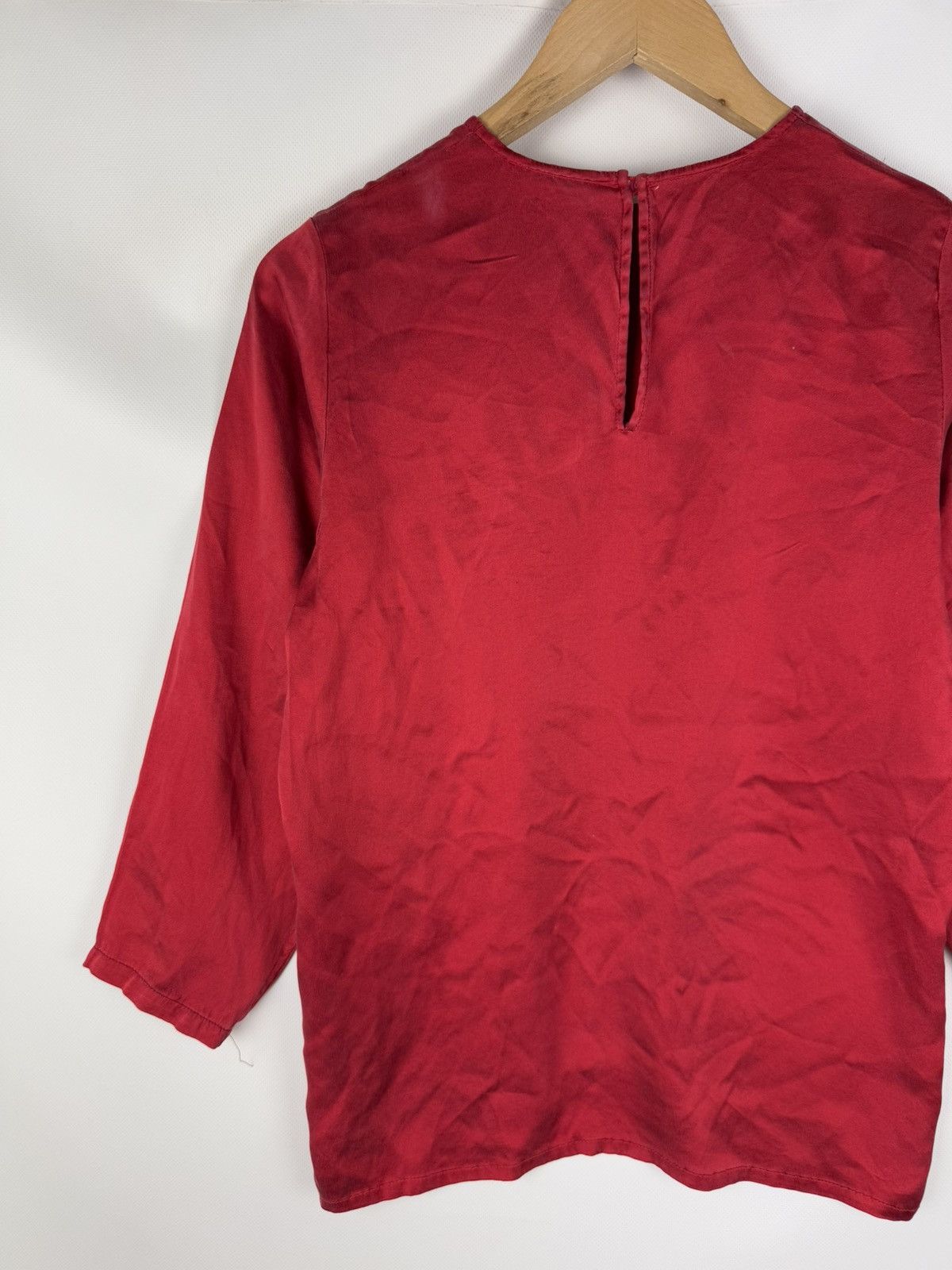 Vintage × Yves Saint Laurent Yves Saint Laurent Rive Gauche Vintage Silk Tunic Blouse Size XS / US 0-2 / IT 36-38 - 15 Thumbnail