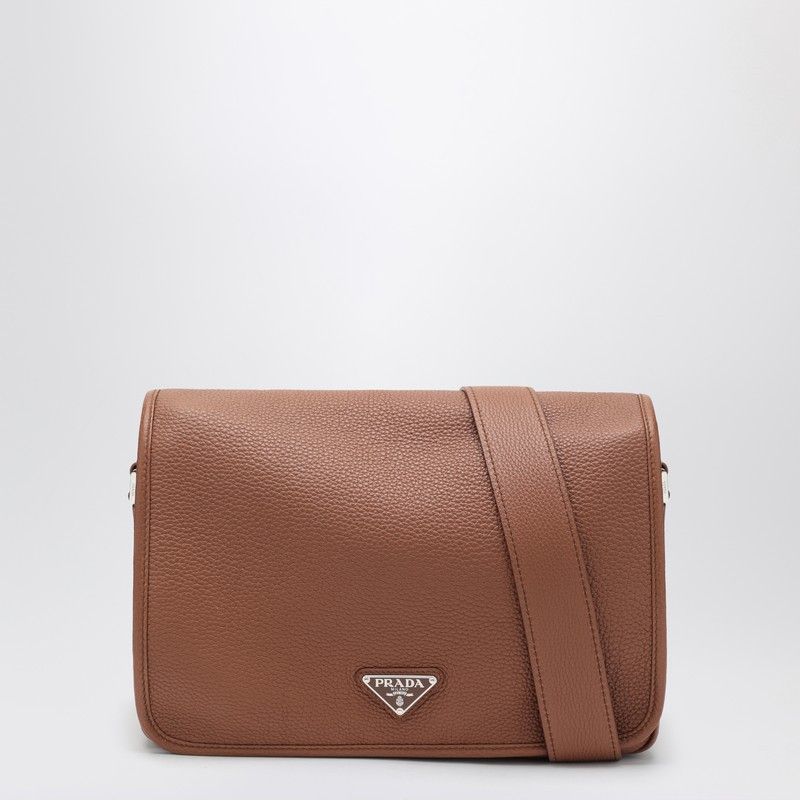 Prada Prada Cognac-Coloured Leather Shoulder Bag Size ONE SIZE - 1 Thumbnail