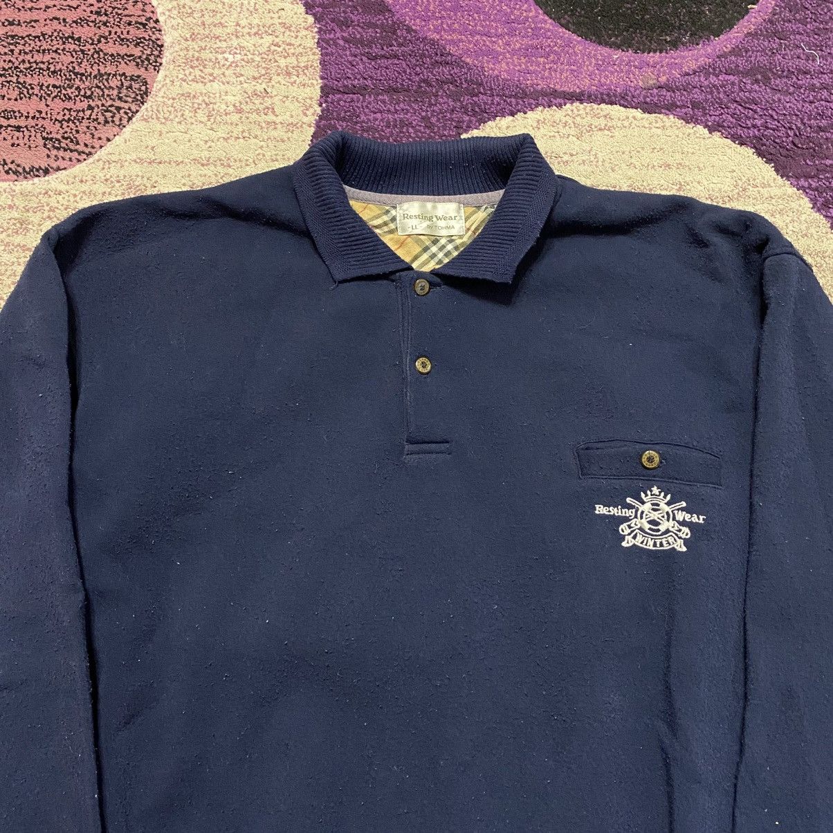 Japanese Brand × Vintage Vintage Resting Wear Button Crewneck By Tahoma Size US L / EU 52-54 / 3 - 2 Thumbnail