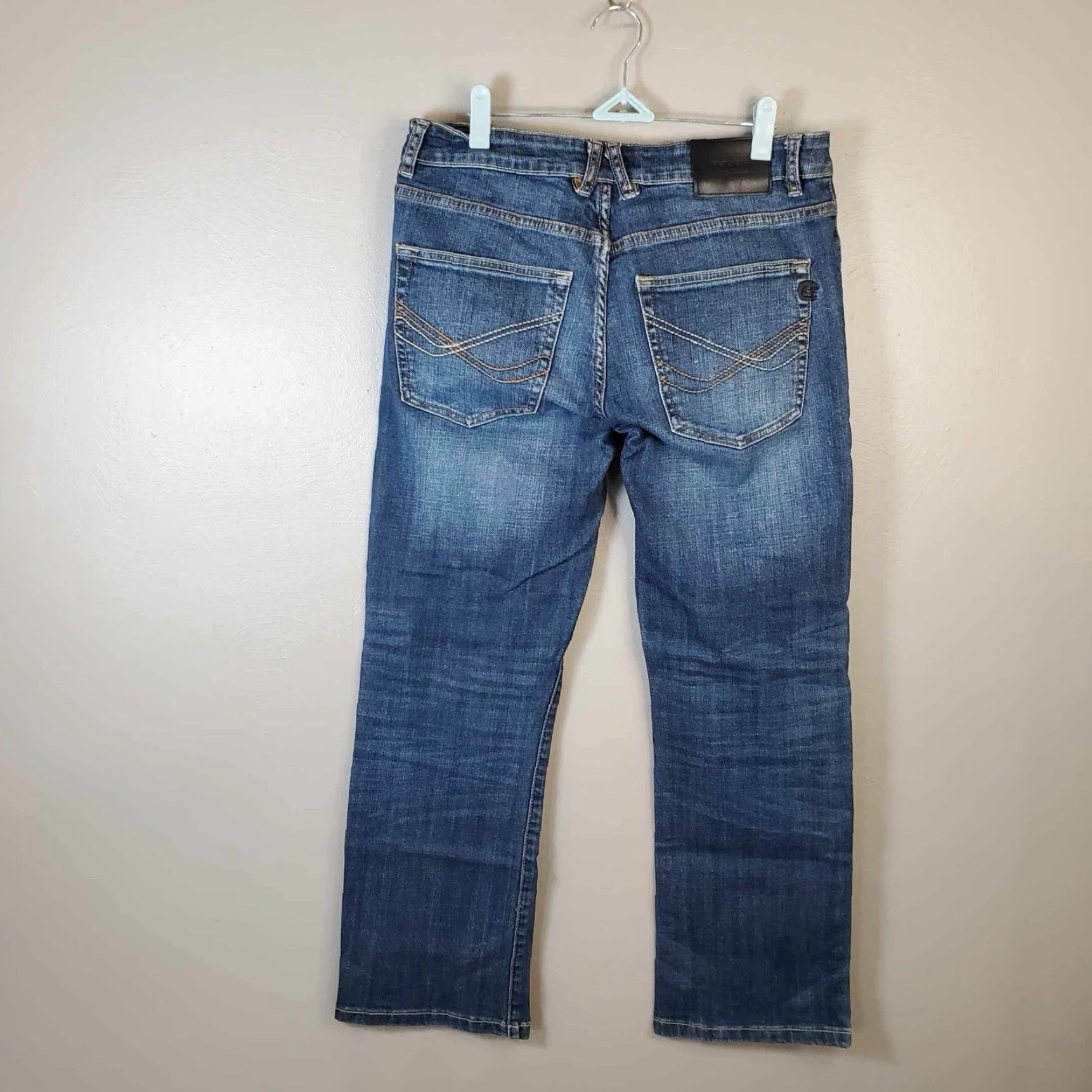 Vintage Bauer Jeans Mens Y2K Grunge 30 x 28 Blue Straight Jeans Mens Size US 30 / EU 46 - 3 Thumbnail