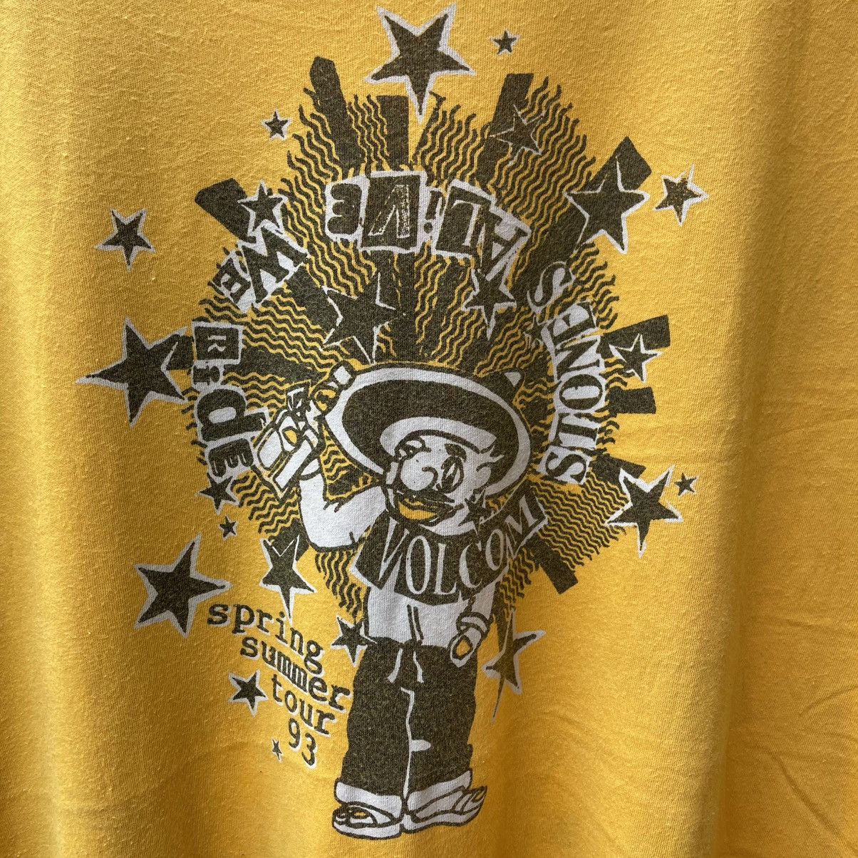 Volcom 🔥Vintage 1993 Volcom Skate Punk Art Work Summer Promo Tee Size US L / EU 52-54 / 3 - 8 Thumbnail