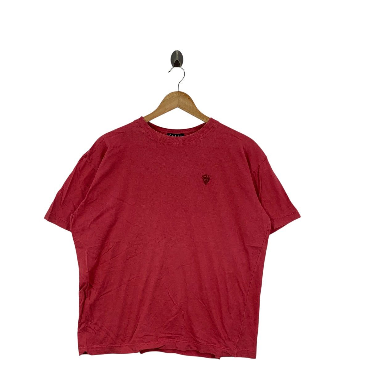Gucci Vintage Y2K GUCCI MADE IN ITALY Embroidered Logo Boxy Tee Size US M / EU 48-50 / 2 - 4 Thumbnail