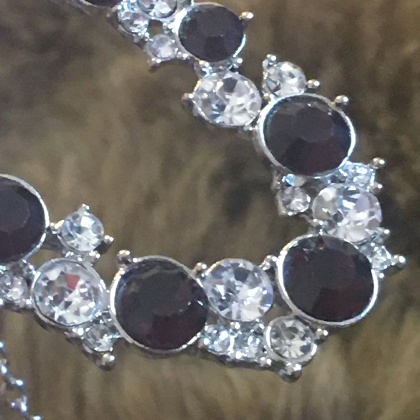 Jewelry Deep purple stone covered amulet on chain necklace Size ONE SIZE - 7 Thumbnail