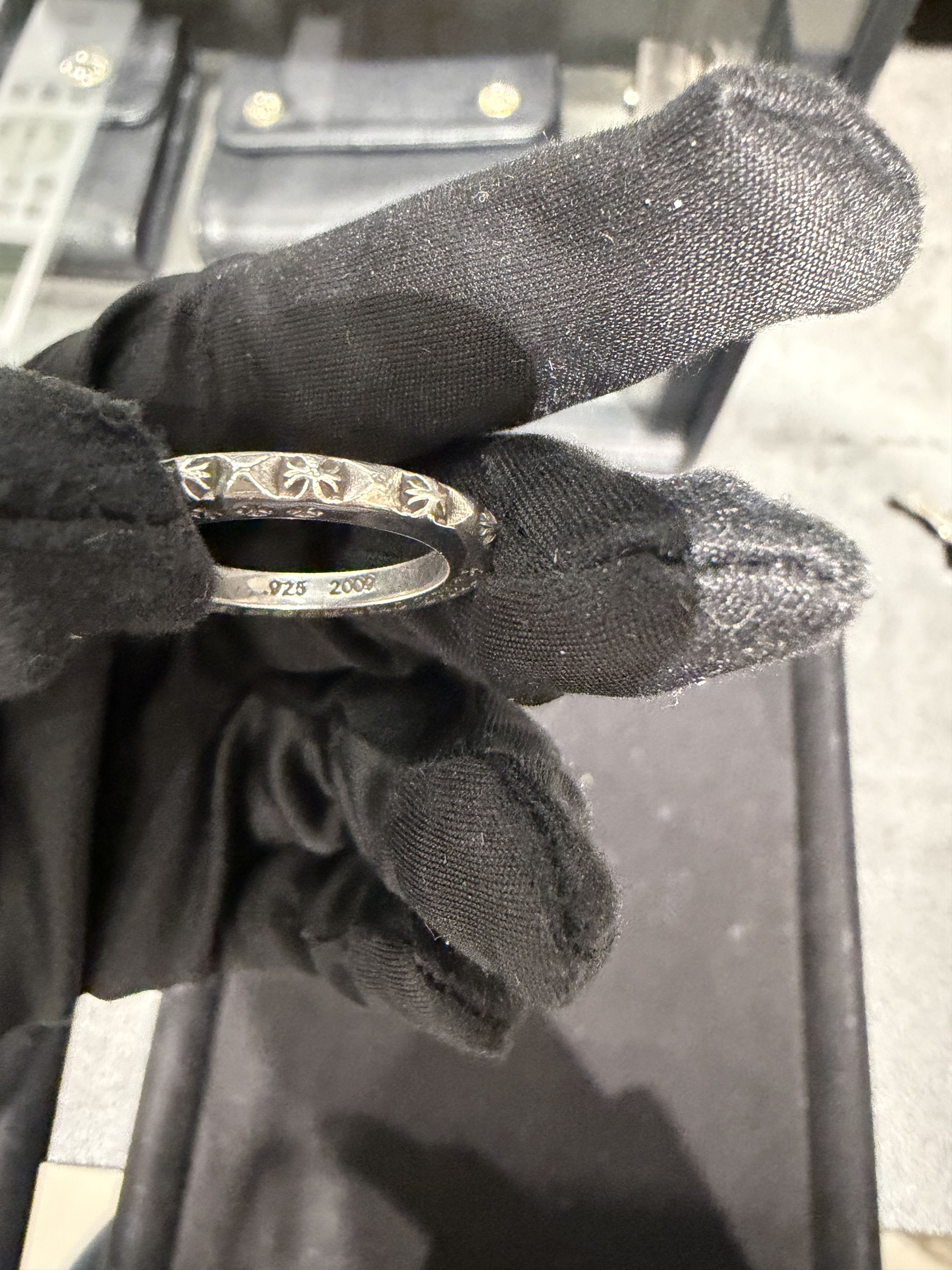 Chrome Hearts Chrome Hearts TFP Cross Silver Band Ring Size ONE SIZE - 7 Thumbnail