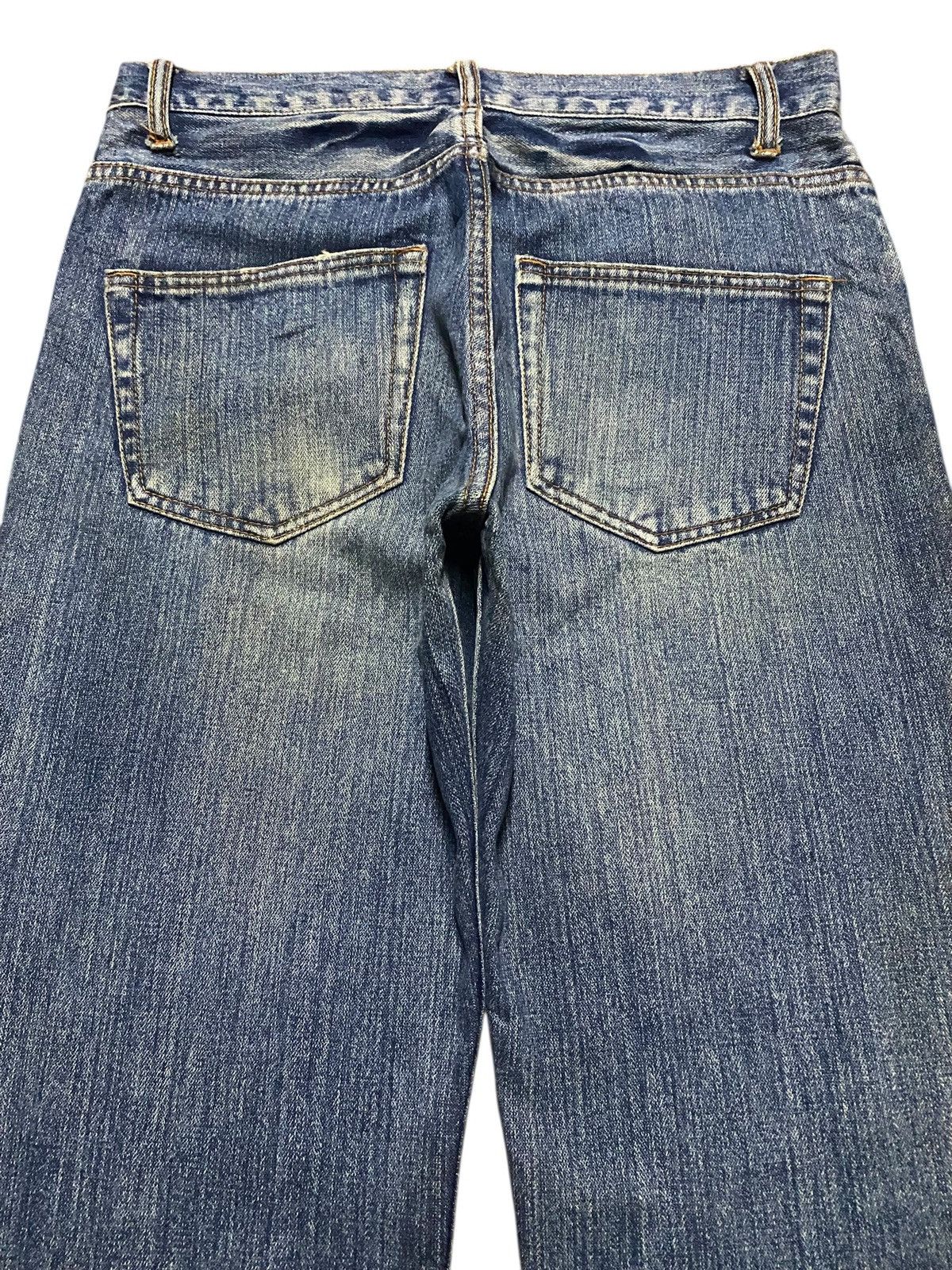 Seditionaries Vintage Japanese Brand Nylaus Grunge Distressed Flare Jeans Size US 31 - 4 Thumbnail