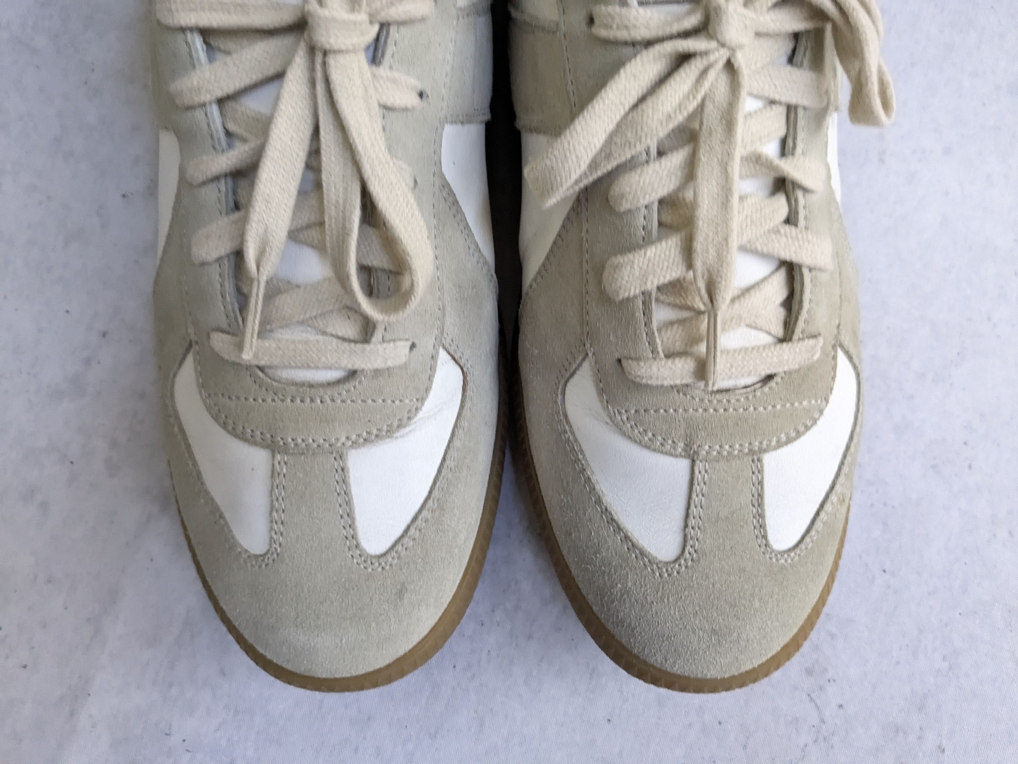 Maison Margiela Maison Margiela Replica GAT White Gray 9 42 Low Tops Size US 9 / EU 42 - 3 Thumbnail