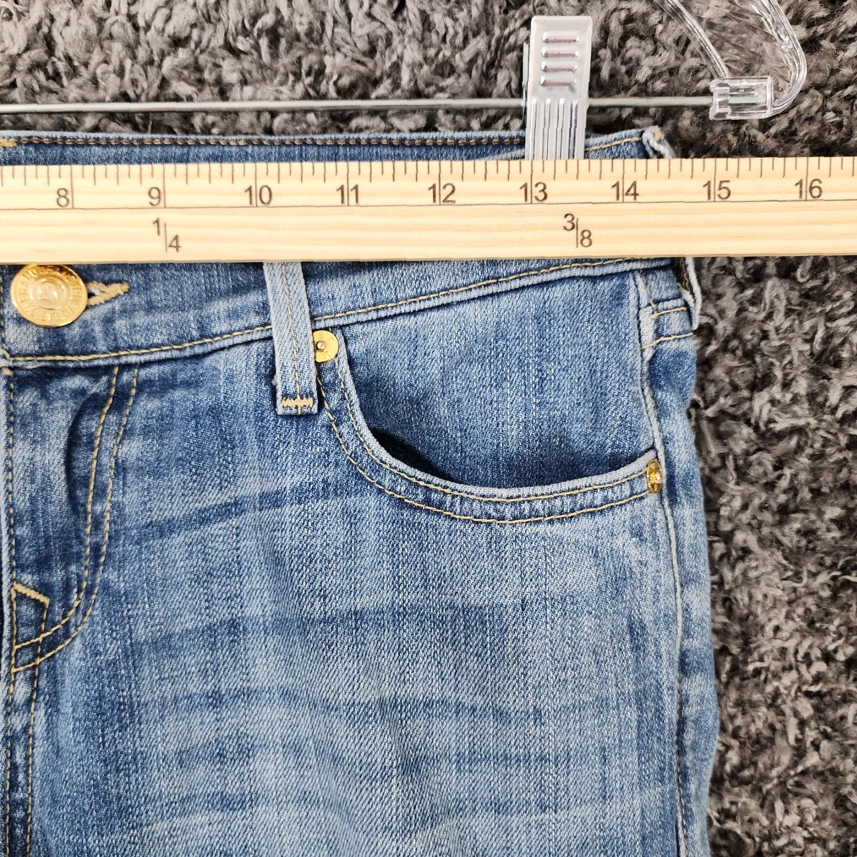 True Religion VINTAGE True Religion Blue Jeans Straight Size 26 Regular Made in USA Womens Size 26" / US 2 / IT 38 - 4 Thumbnail