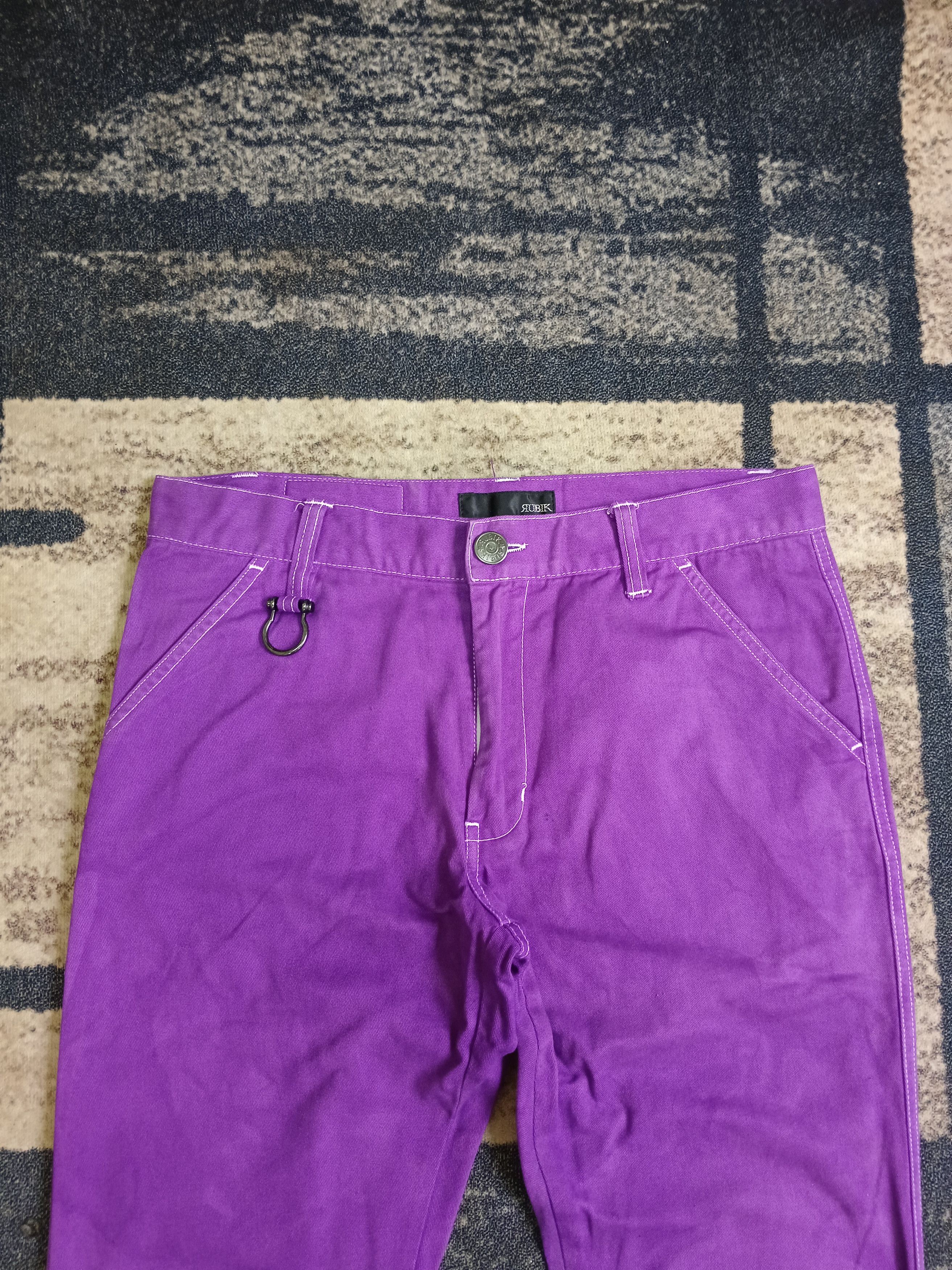 If Six Was Nine DISTRESSED FADE RUBIK PANTS Size US 30 / EU 46 - 4 Thumbnail
