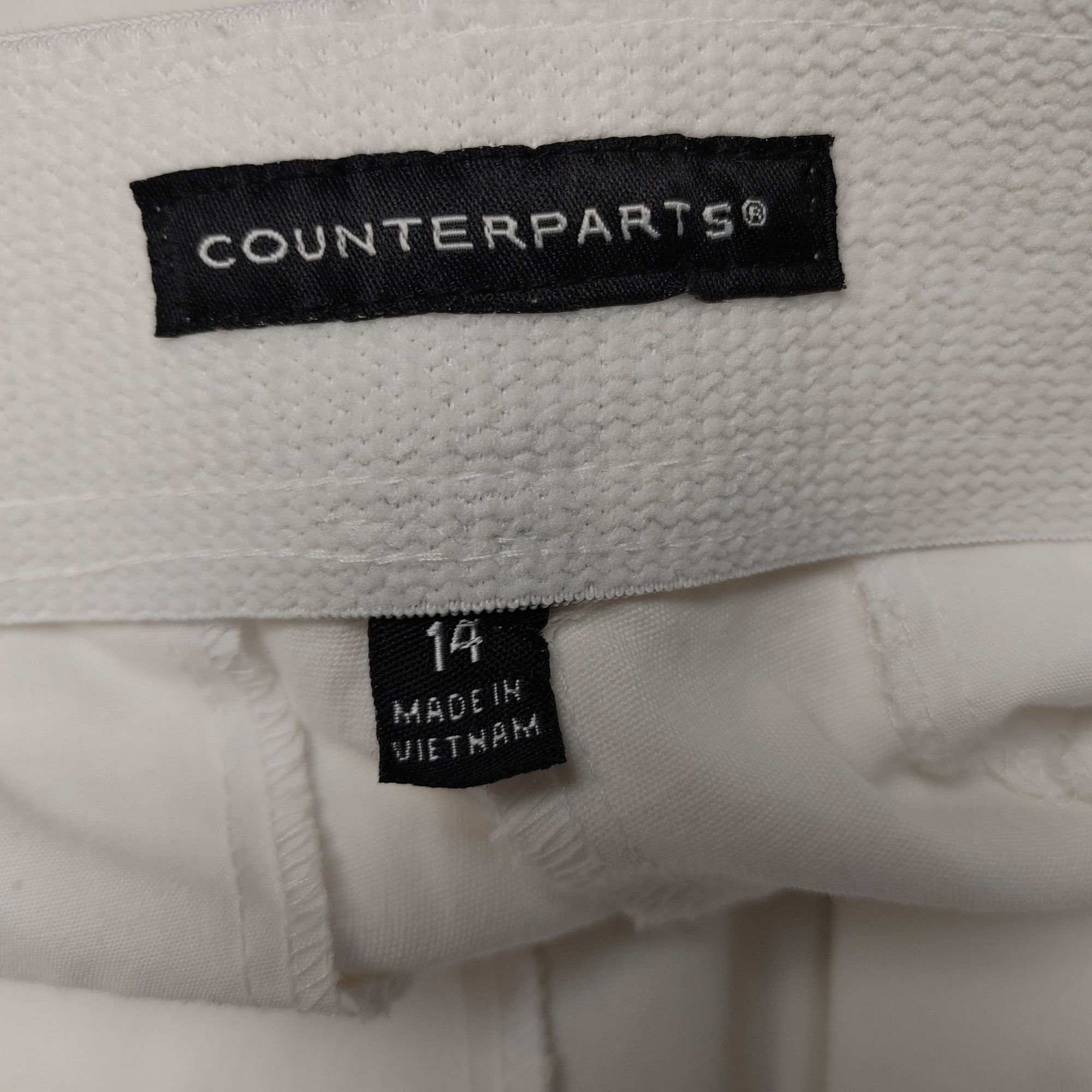 Other Counterparts Women's White Capri Knee Length Jeans 14 Size 36" / US 14 / IT 50 - 3 Thumbnail