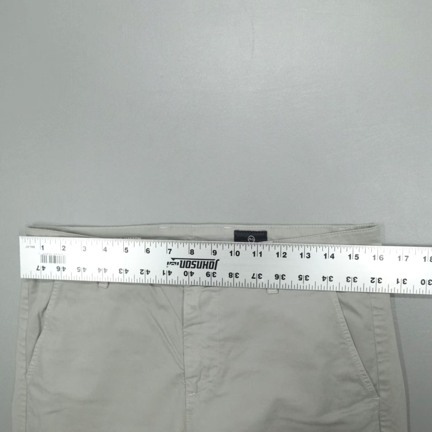 Vintage AG Adriano Goldschmied The Jamison Skinny Chino Men's 32x32 Florence Fog Gray Cotton Slim 5-Pocket Jeans Vintage Style Mens Size US 32 / EU 48 - 6 Thumbnail