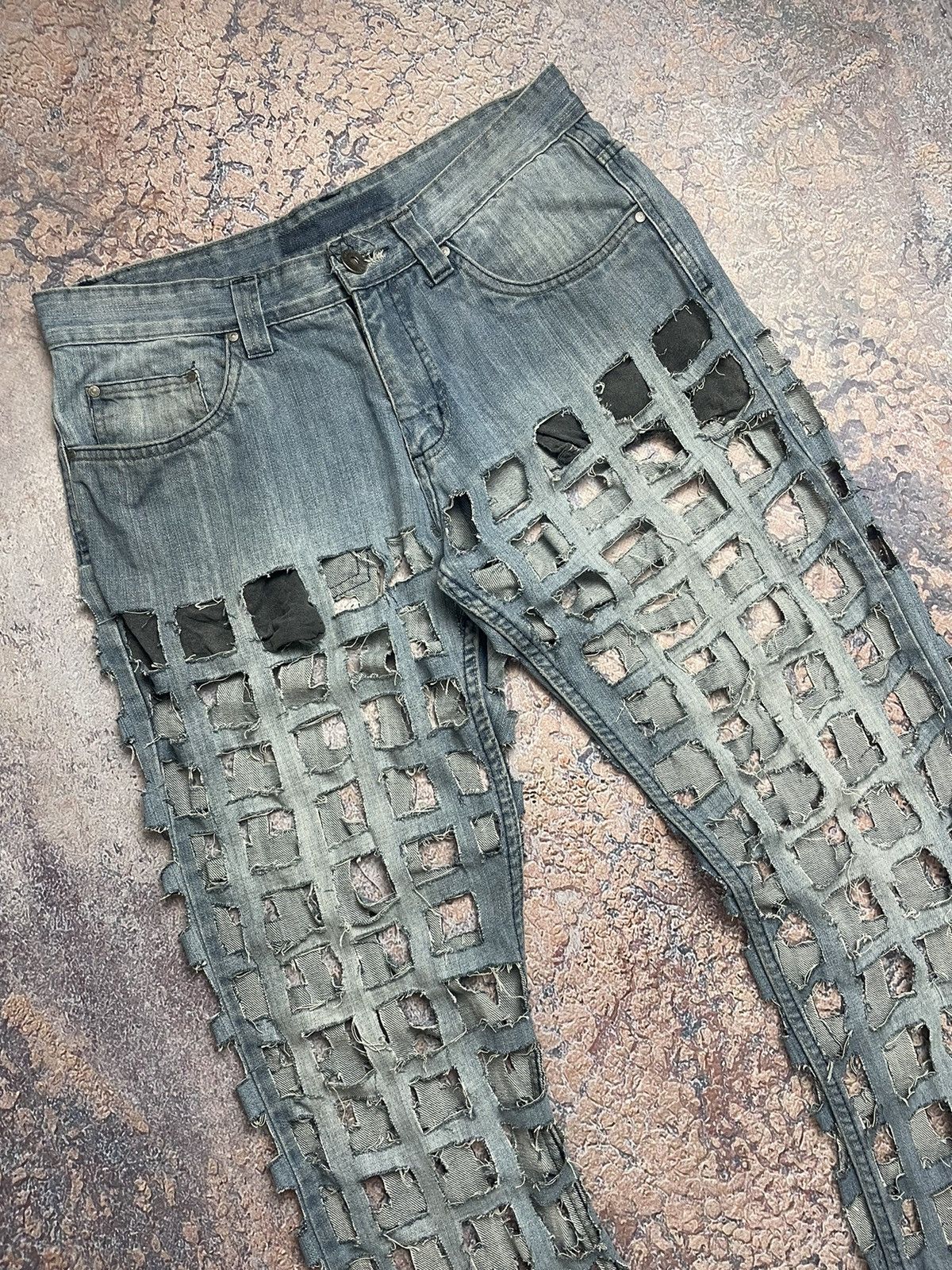 Other Maison Margiela style distressed jeans y2k opium archive Size US 31 - 4 Thumbnail