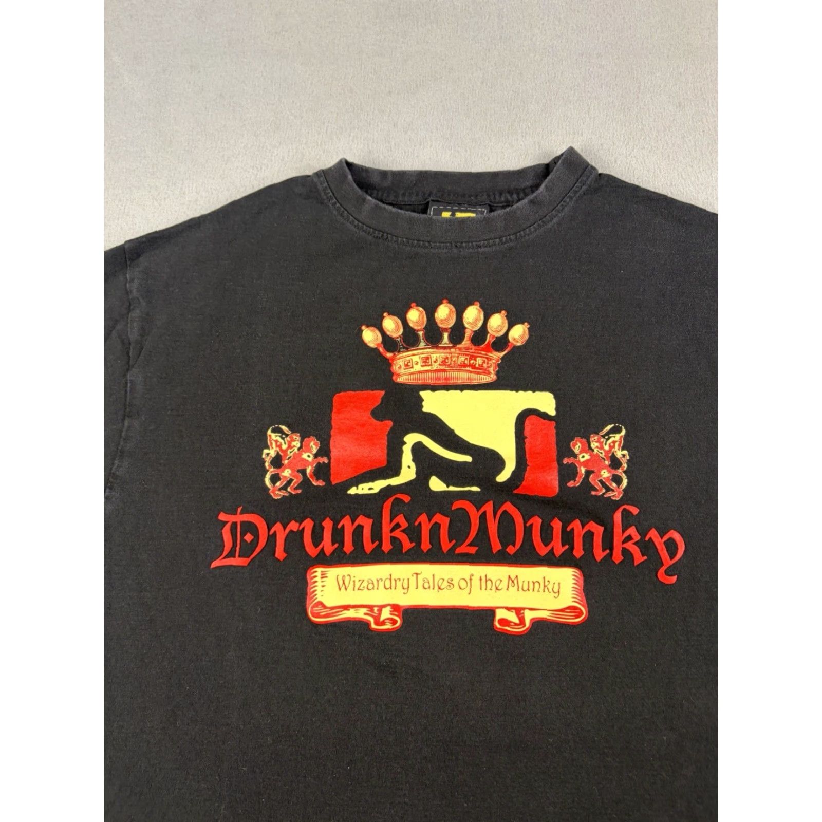 Vintage VINTAGE Drunkn Munky T-Shirt Men’s Large Black 90s Hip Hop Y2k Skate Billy Size US L / EU 52-54 / 3 - 2 Thumbnail