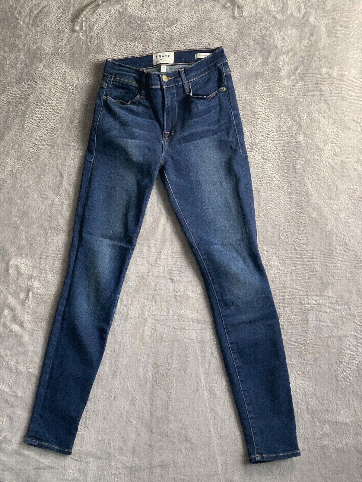 Frame FRAME Le High Skinny Columbia Road Jeans Women's Stretch Size 42" / US 20 - 1 Thumbnail