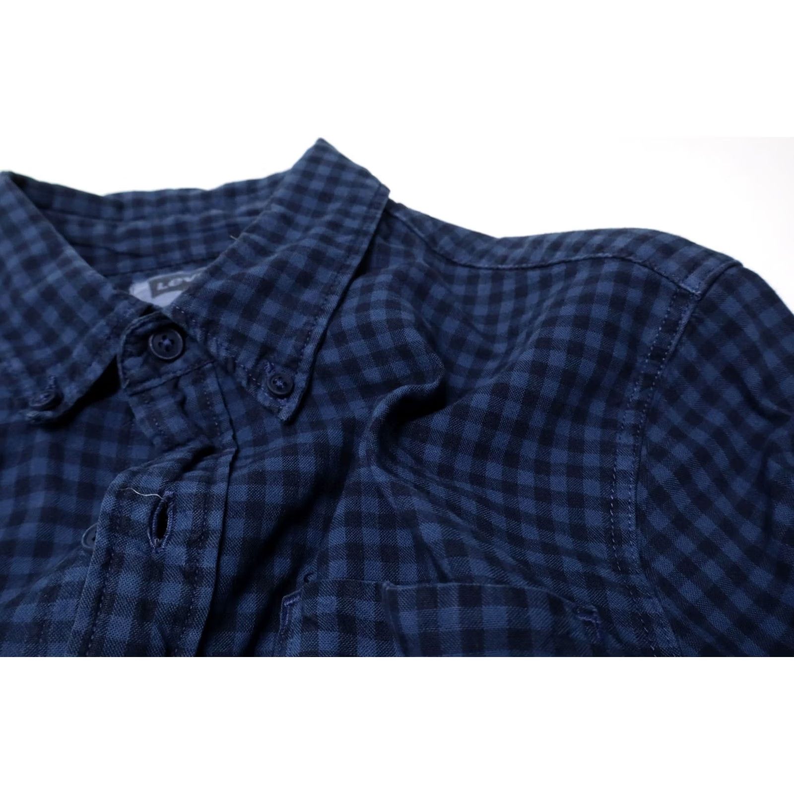 Levi's LEVI'S Shirt Men's SMALL Blue Check Button-Down Pocket Shirt Size US S / EU 44-46 / 1 - 5 Thumbnail