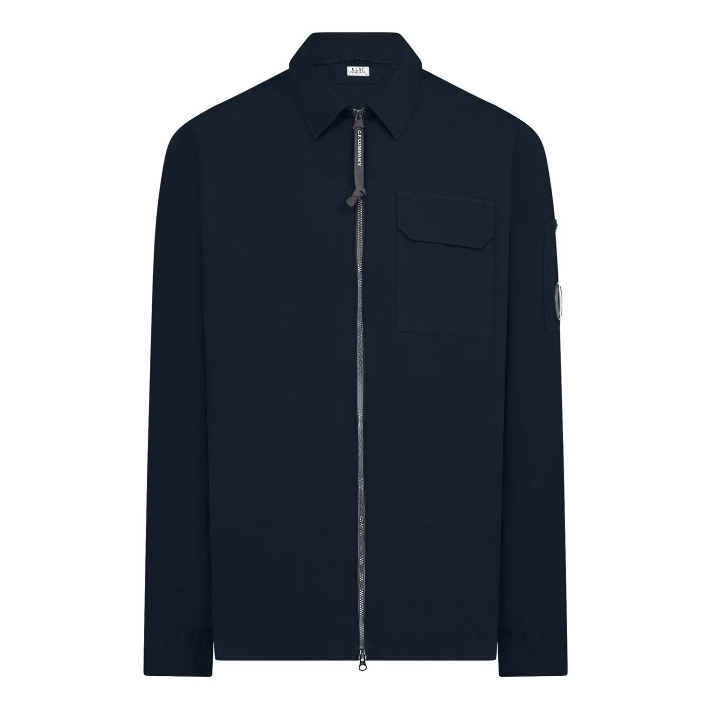 C.P. Company o1g2r1mq0426 Gabardine Lens Cotton Long Sleeve Overshirt Size US S / EU 44-46 / 1 - 1 Thumbnail