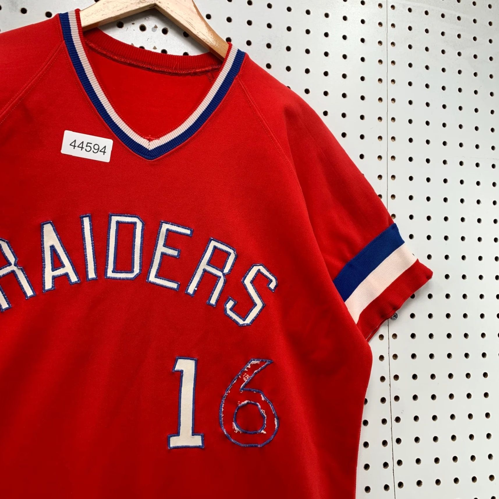Russell Athletic Vintage 70s Russell Athletic Baseball Jersey Mens Large Red Gold Tag Raiders Size US L / EU 52-54 / 3 - 6 Thumbnail