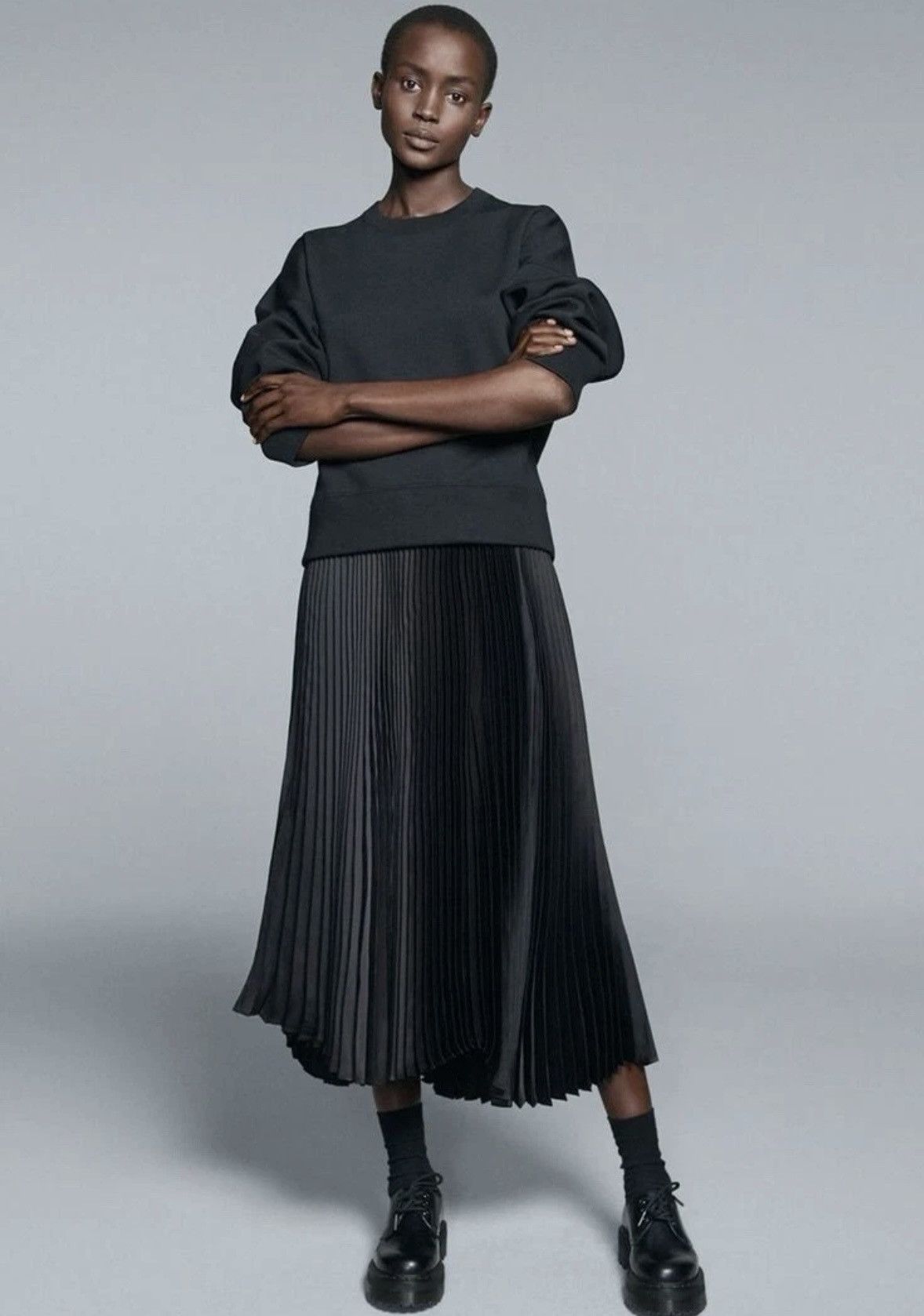 Jil Sander × Uniqlo Uniqlo +J Pleated Wrap Long Skirt NWOT Size 25" / US 0 / IT 36 - 1 Thumbnail