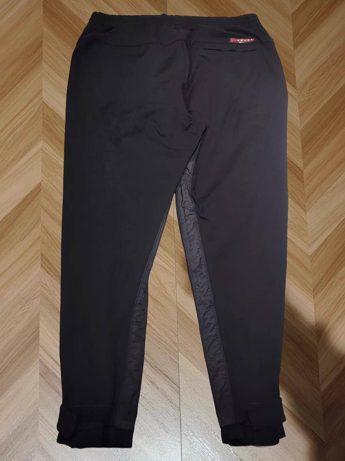Prada Prada Black Casual Trousers with Side Pocket Zippers 2XL Size US 38 / EU 54 - 2 Thumbnail