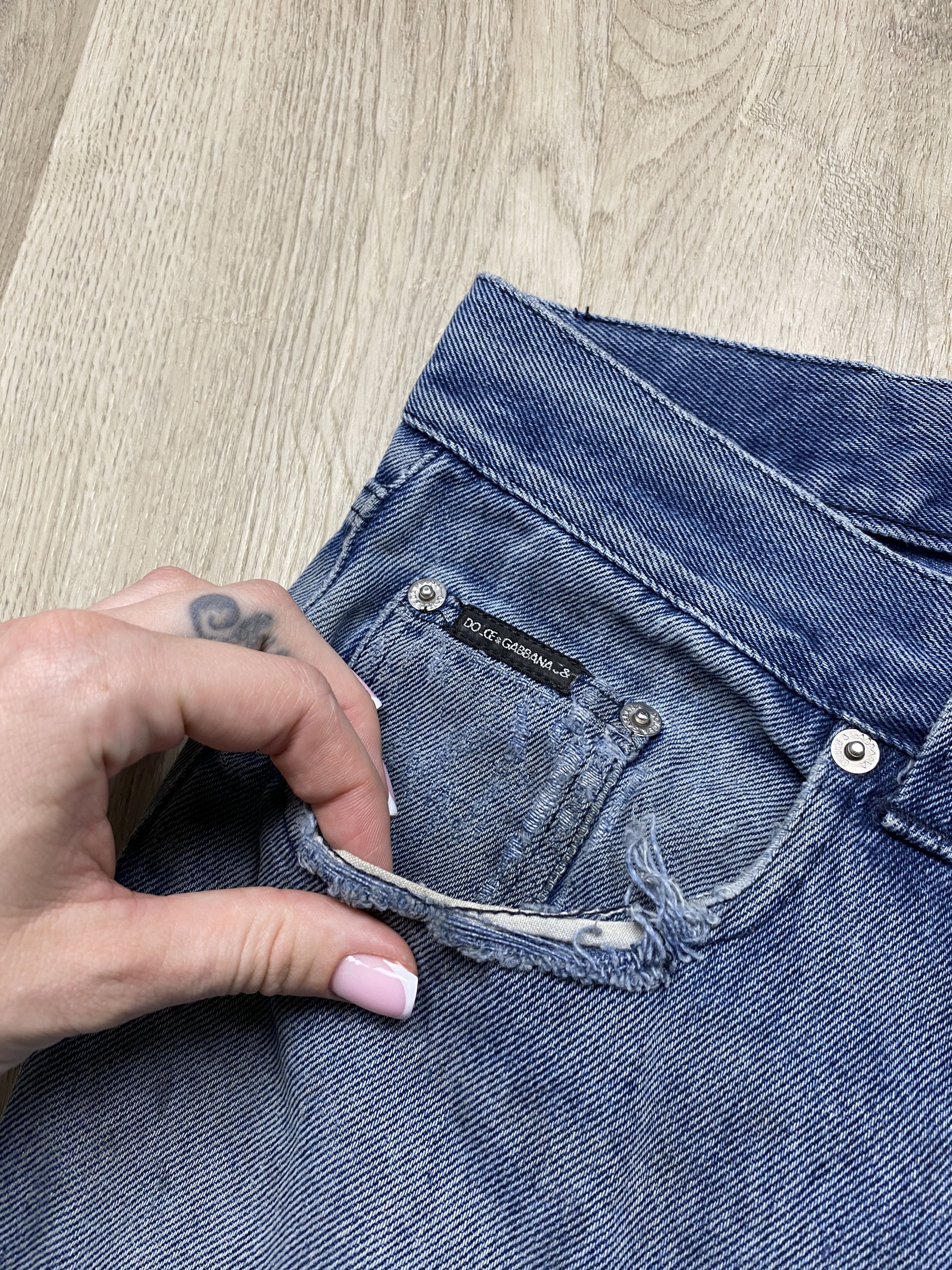 Dolce & Gabbana Dolce & Gabbana Vintage Distressed Mens Denim Pants Jeans Size US 36 / EU 52 - 3 Thumbnail