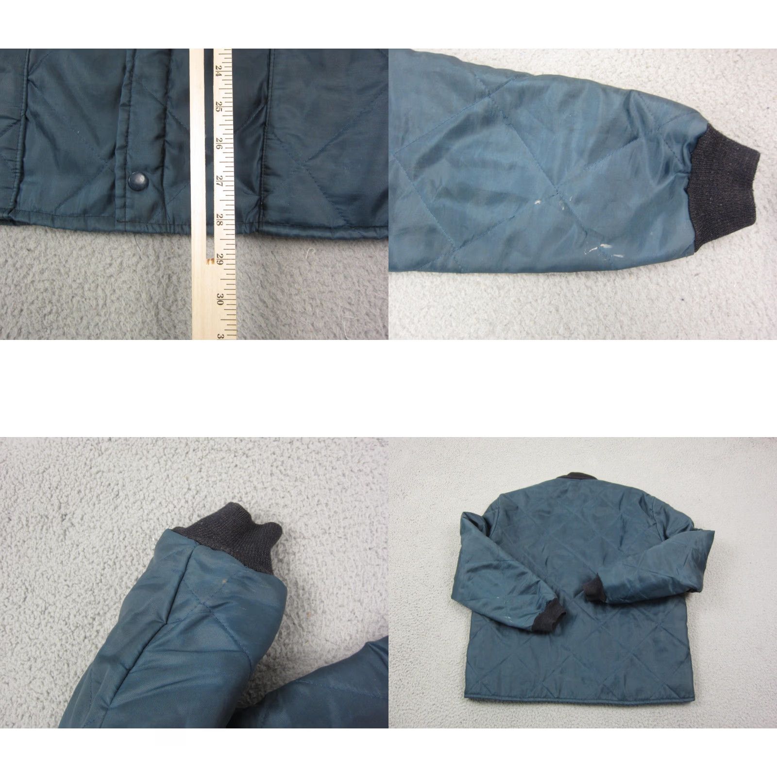 Vintage VINTAGE Bomber Jacket Men XL Blue 90s Full Zip Quilted Nylon Softshell Workwear Size US XL / EU 56 / 4 - 9 Thumbnail