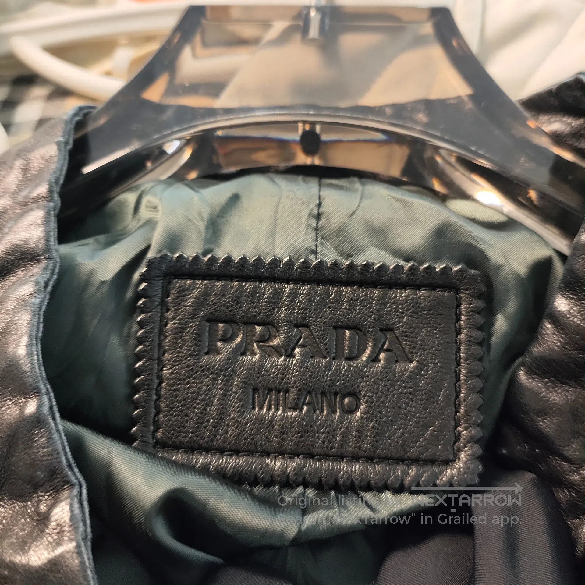 Prada Prada Leather jacket size 38 black| Size XS / US 0-2 / IT 36-38 - 3 Thumbnail
