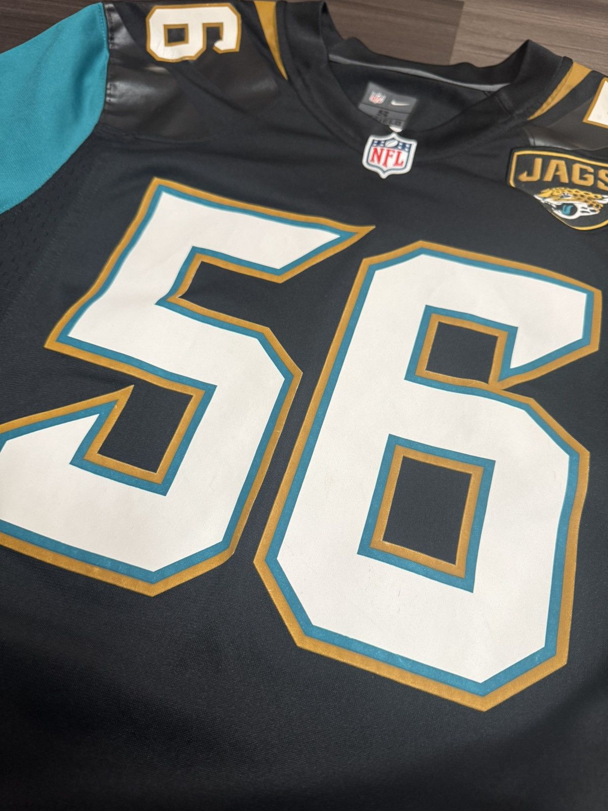 Nike Dante Fowler Jr #56 Jacksonville Jaguars NFL Game Jersey Size US S / EU 44-46 / 1 - 3 Thumbnail
