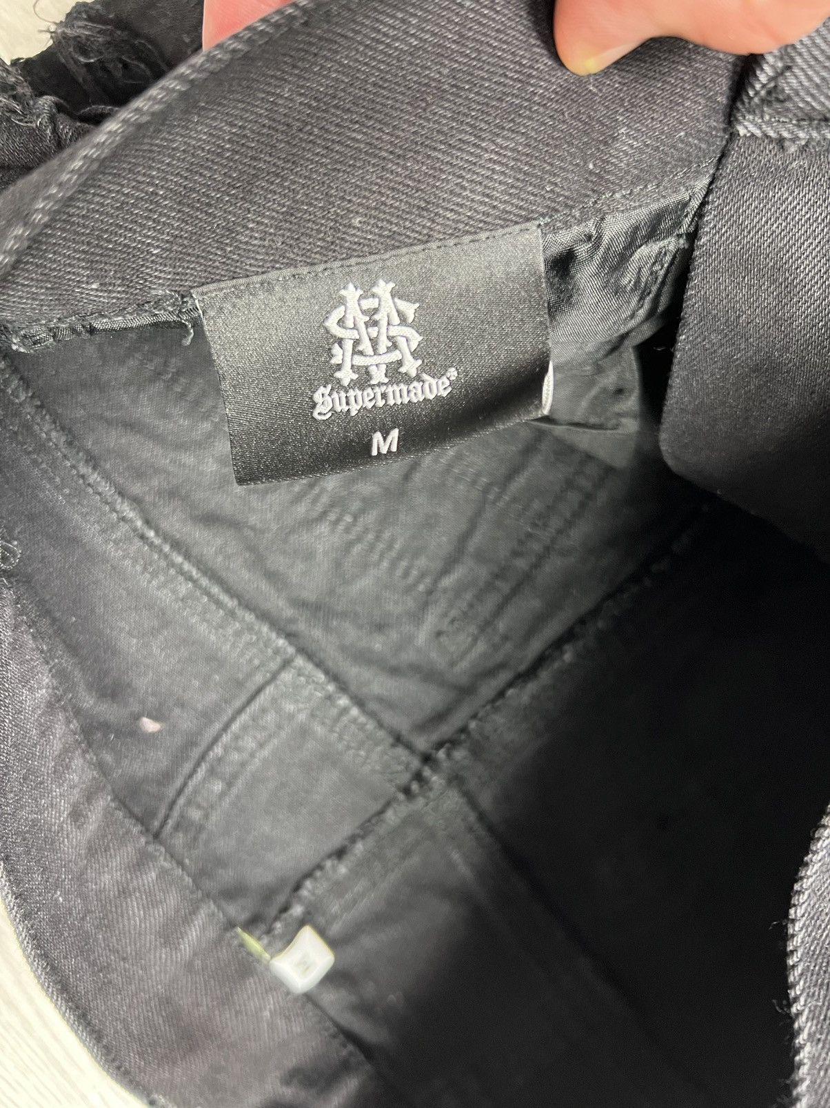 Japanese Brand Supermade Destroyed AMIRI Style Distressed Zipper Jeans Size US 30 / EU 46 - 11 Thumbnail